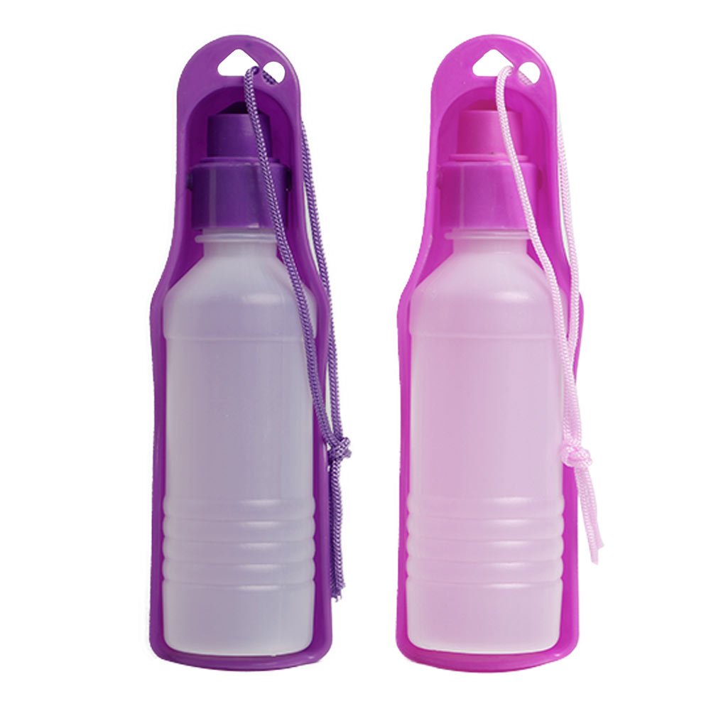 Portable Foldable Plastic Pet Bowl for Dogs & Cats - 250ML Travel Water Bottle & Food Dish - Perfect for Hiking, Camping, and Outdoor Adventures