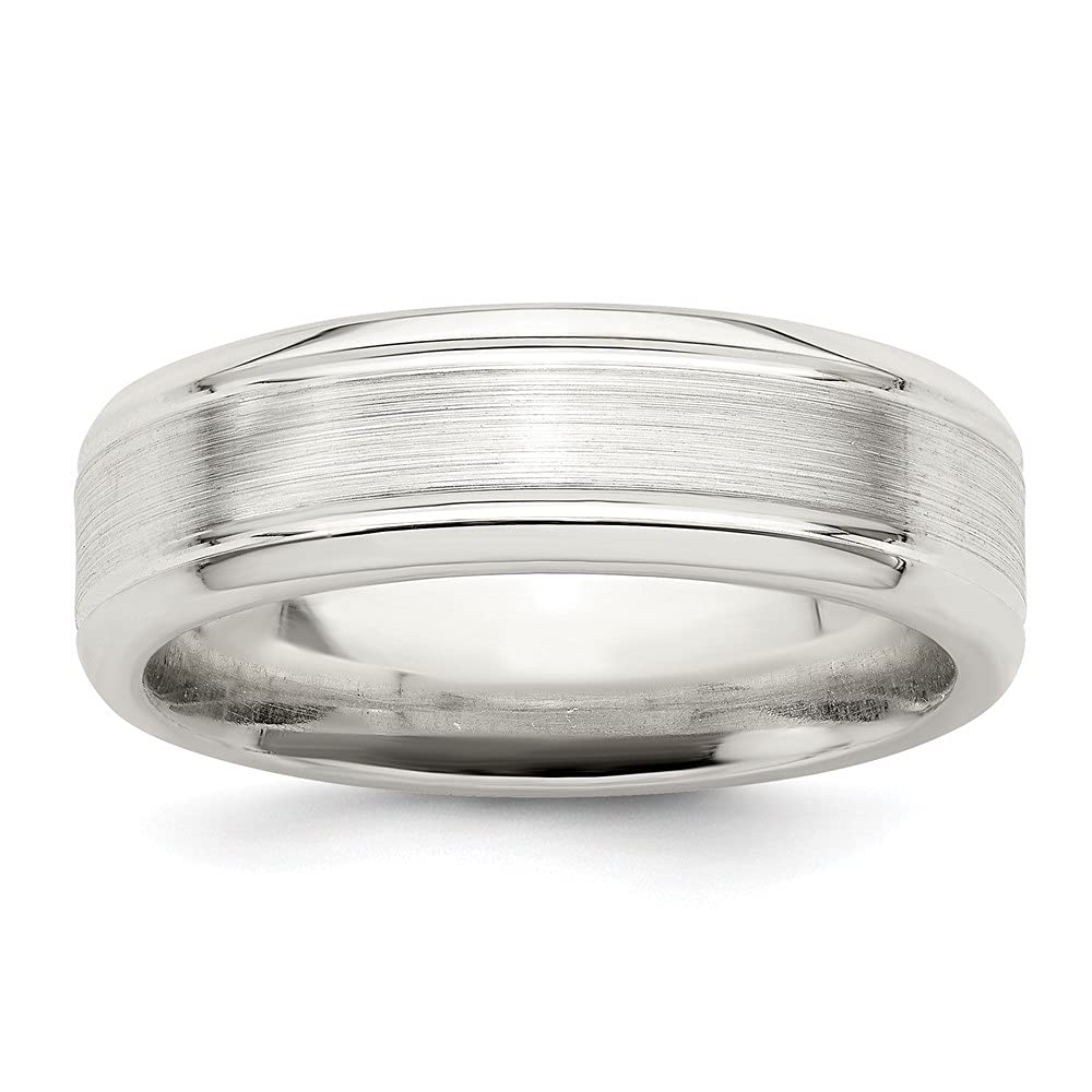 Diamond2Deal 925 Sterling Silver 6mm Wedding Band Ring for Women & Men - Classic Comfort Fit Wedding Ring, Anniversary Ring, Engagement Ring - Perfect for Everyday Wear, Proposals & Special Occasions