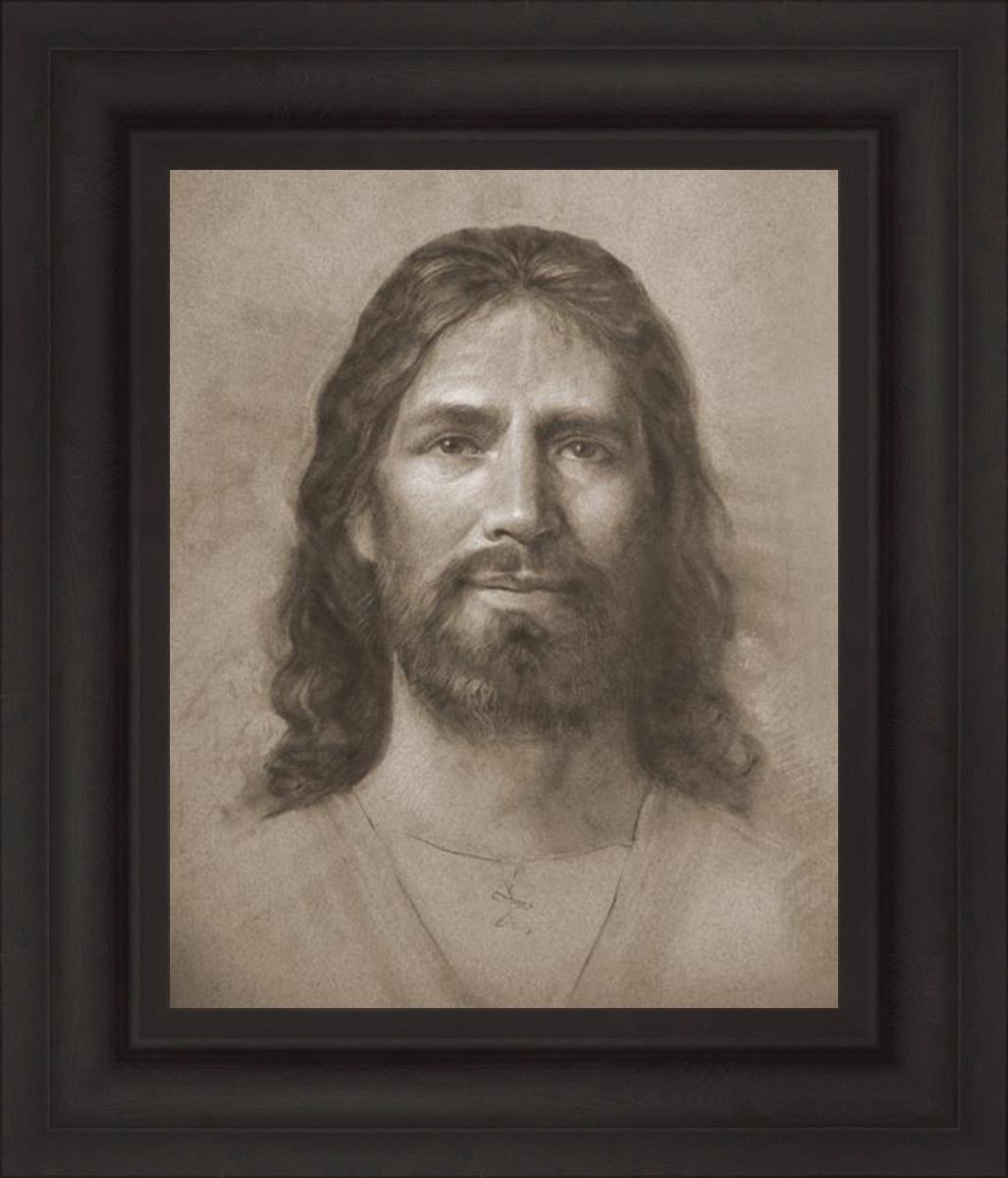 Christ Head Study - Religious Artwork for Home Decor, Church Display & Spiritual Inspiration