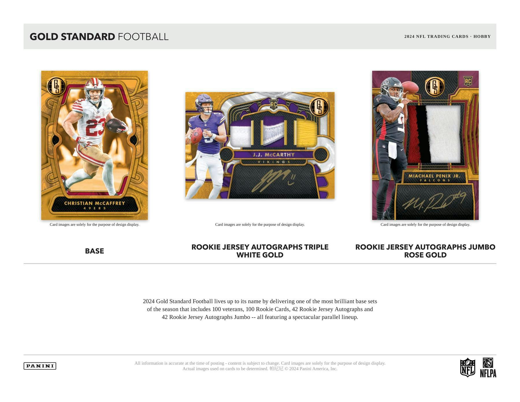 2024 Panini Gold Standard Football Hobby Box - Premium NFL Trading Cards Collection for Collectors & Investors | Perfect for Sports Memorabilia Enthusiasts & Fantasy Football Fans