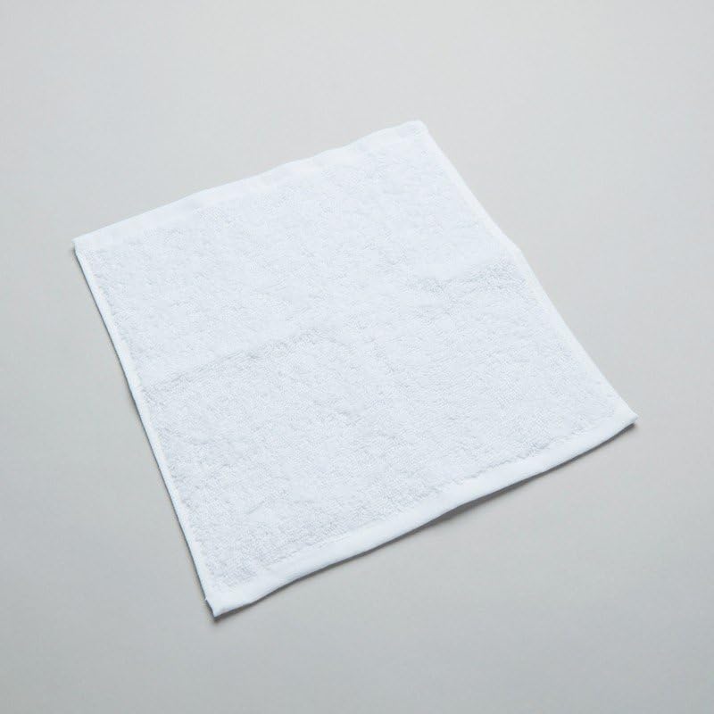COTFLEX 100% Cotton Face Towel Napkin Set - 12x12 Inch, Small Size, Brilliant White, Pack of 6 - Soft & Absorbent for Skincare, Makeup Removal & Gentle Cleansing