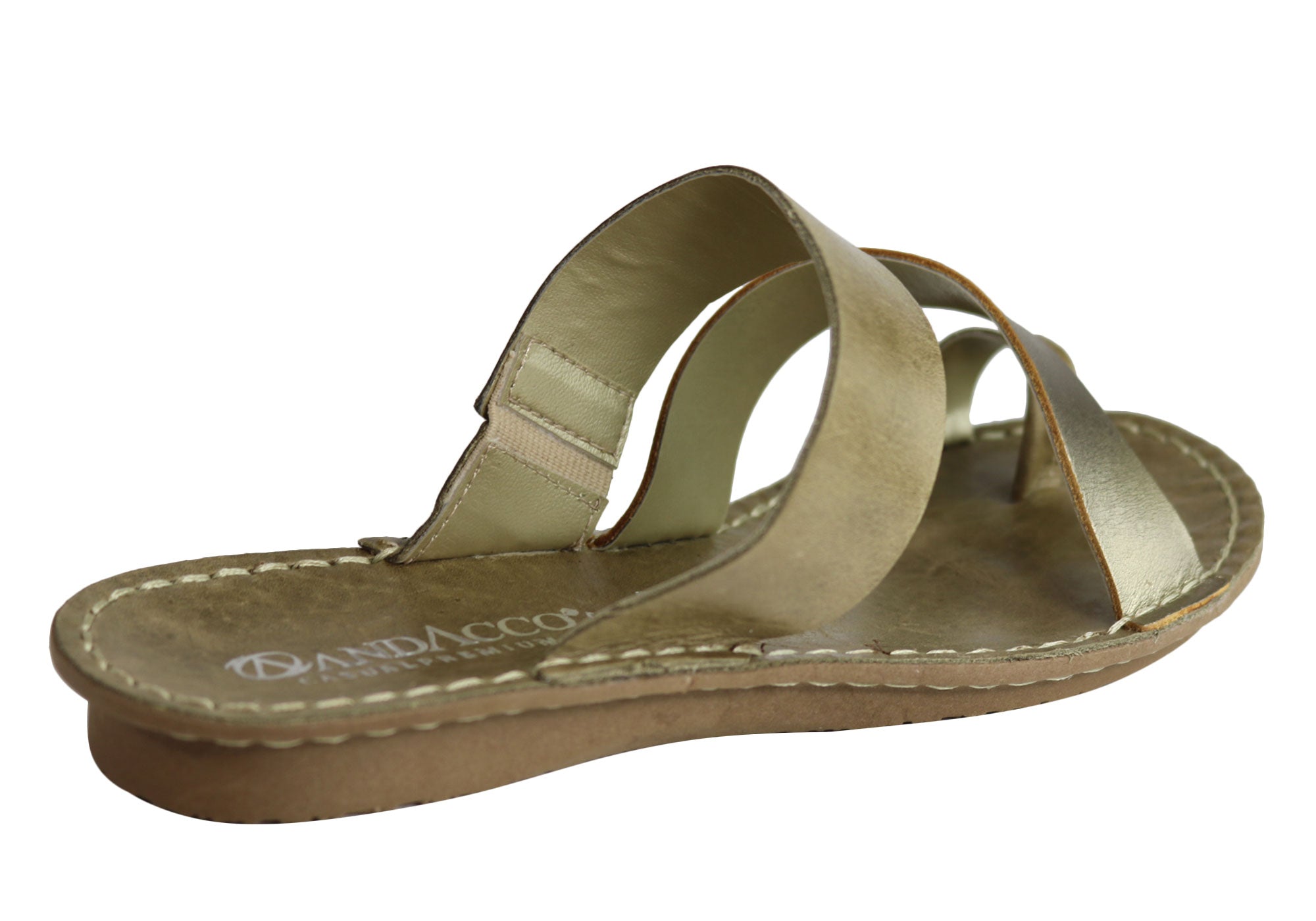 Andacco Felica Women's Comfort Leather Thongs Sandals - Handmade in Brazil - Perfect for Beach, Pool & Summer Vacations