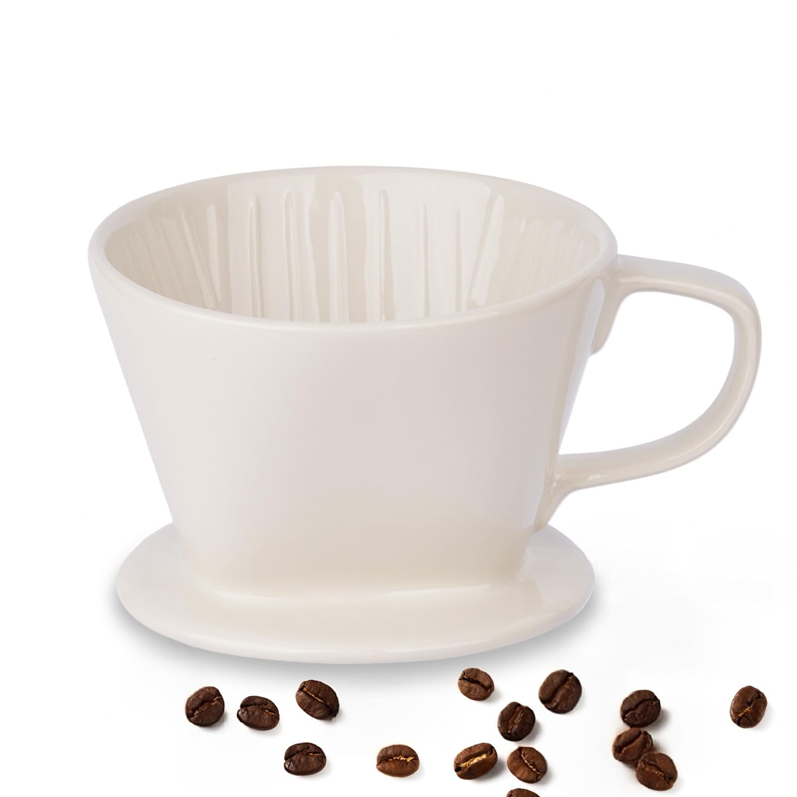 YOLIFE Ceramic Pour Over Coffee Maker - Portable Slow Brew Dripper for Home, Office, Cafe & Camping | Perfect Travel Coffee Filter for Fresh Brew Anywhere