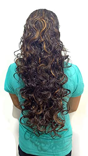 Confidence Curly Hair Extensions for Women - Natural Looking Clip-In Human Hair Extensions for Volume & Length (Pack of 1) | Perfect for Weddings, Parties & Everyday Styling