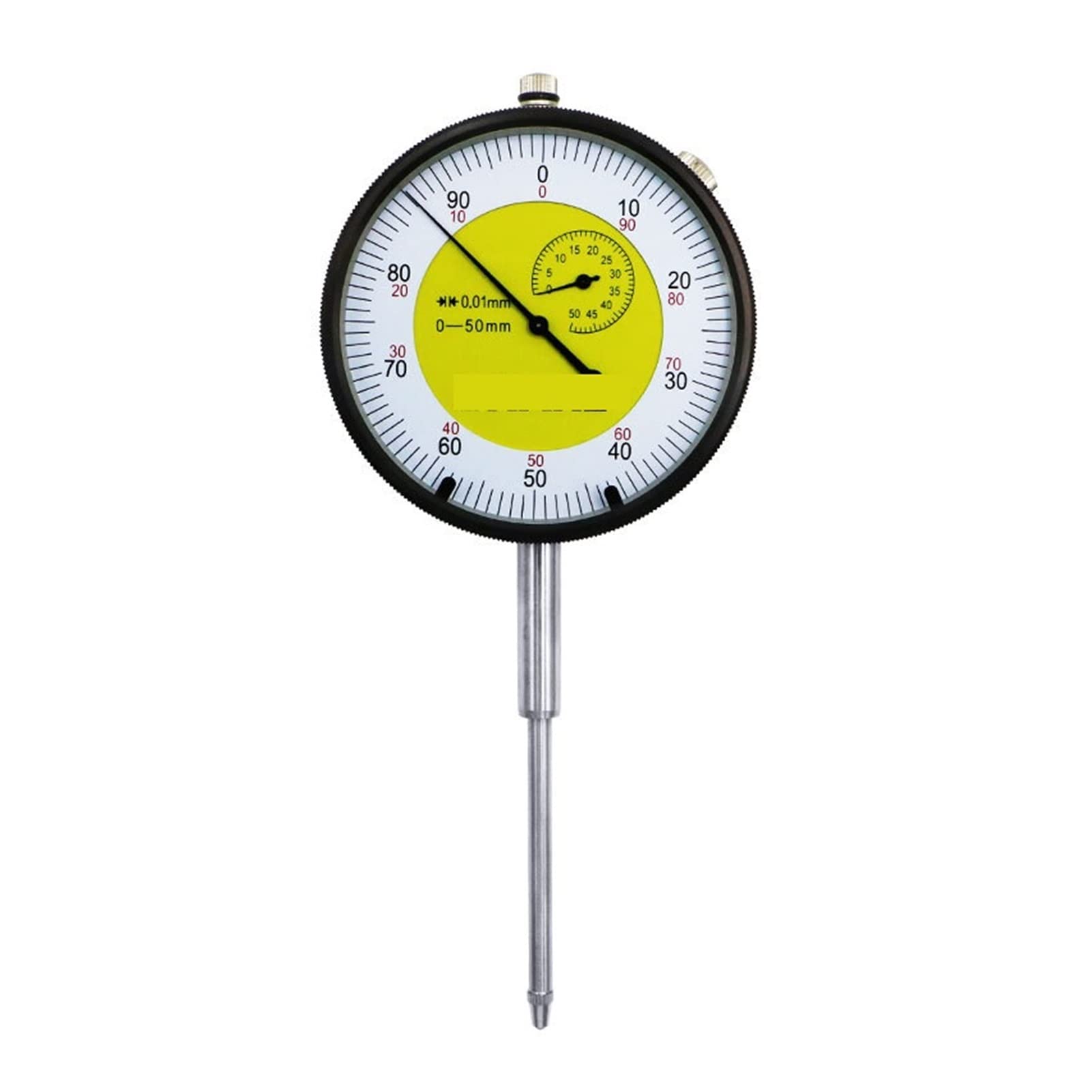 0-50mm Analog Dial Indicator Gauge - Precision Micrometer Measuring Tool for Metalworking, Machining & Engineering (Metric Measurement)