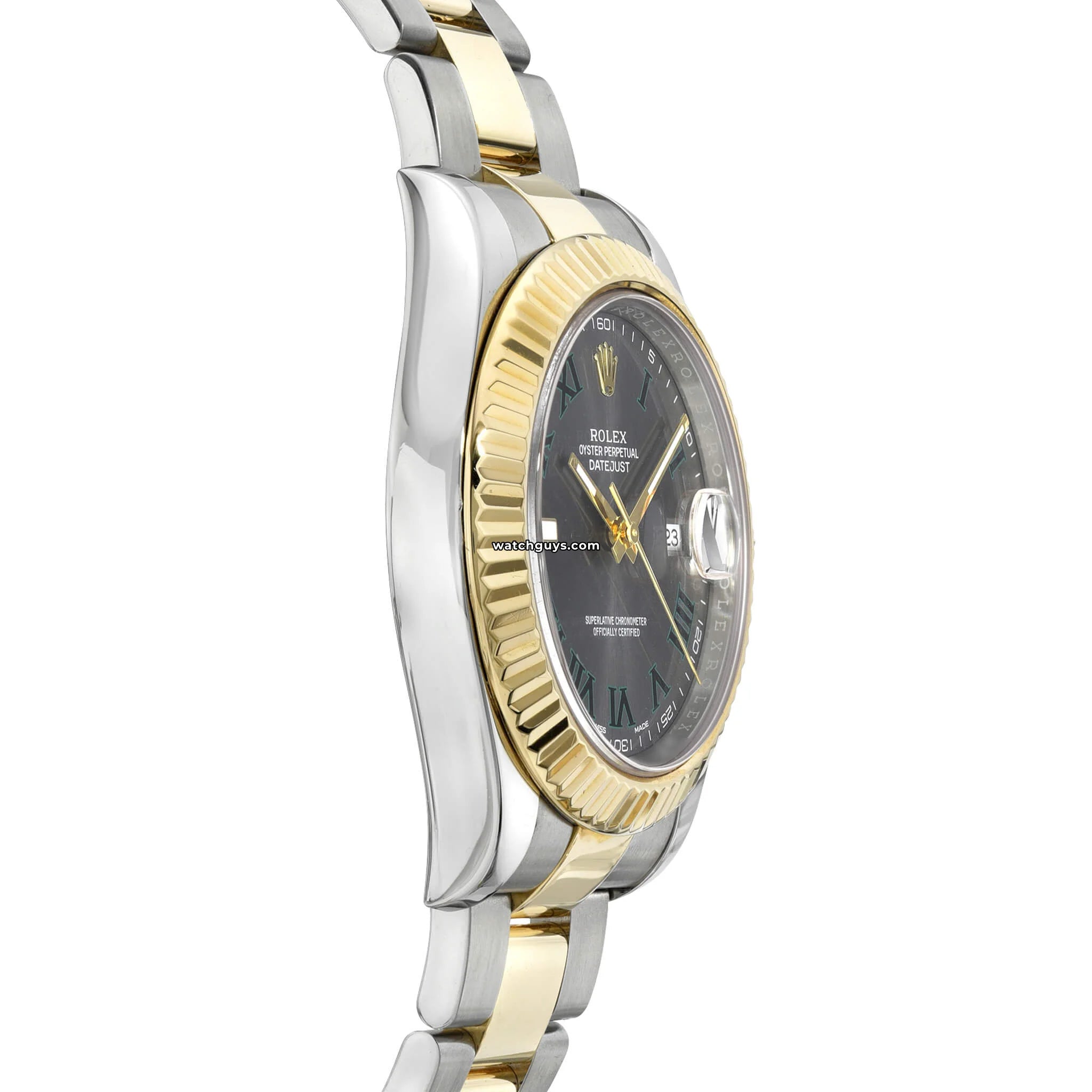 Rolex Datejust 116333 Wimbledon Men's Watch - Luxury Automatic Stainless Steel & Gold Watch with Green Roman Dial - Perfect for Business, Formal Events & Special Occasions