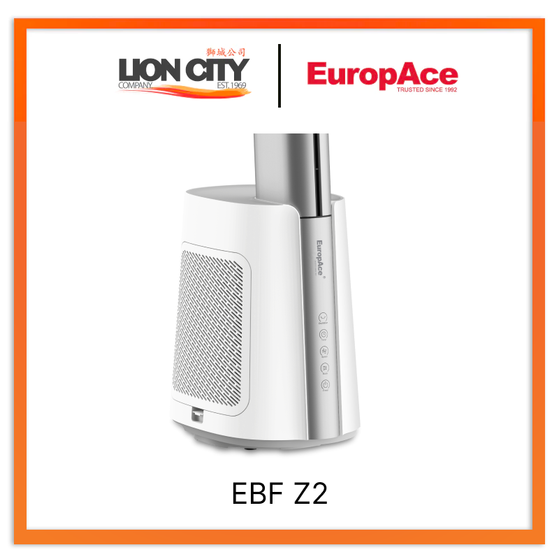 Europace EBF Z2 Bladeless Air Purifier Fan with HEPA Filter - Quiet Cooling for Home, Office & Bedroom - Eliminates Dust, Pollen & Allergens