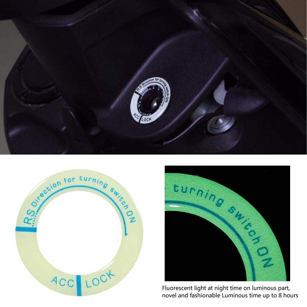 Universal Luminous Ignition Switch Key Ring Cover - Blue Car & Motorcycle Accessory for Night Driving & Customization | KIMISS Auto Decor