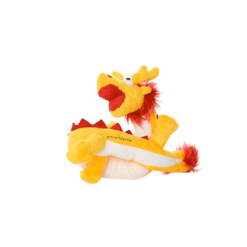 Mighty Dragon Dog Squeaky Toy - Durable Chew Toy for Small & Large Dogs, Gold Dragon Design (Mini & Regular Size) - Perfect for Playtime, Training & Interactive Fun