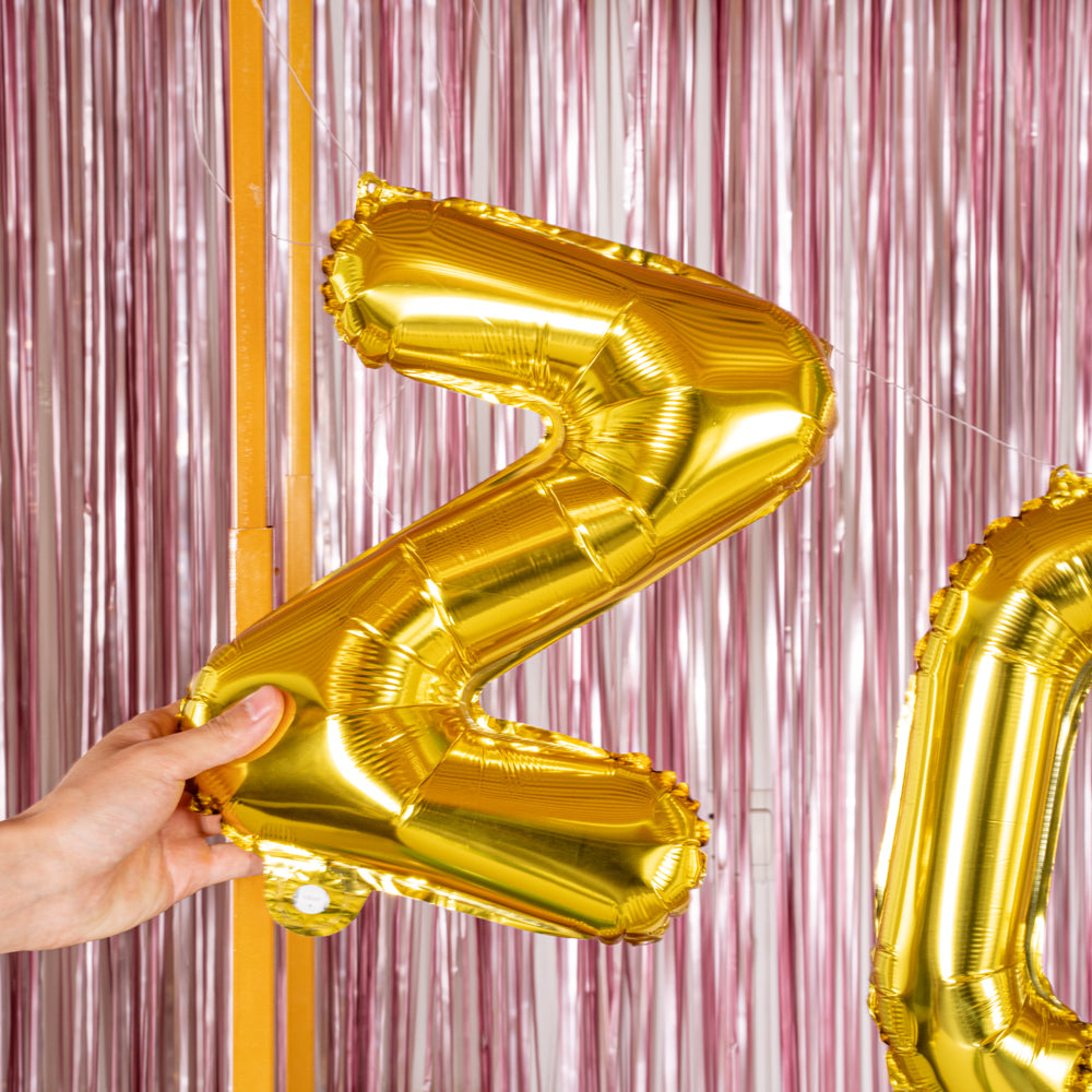Balloonify Gold Mylar Letter Z Balloon - 16 Inch Large Foil Alphabet Balloon for Birthday Party Decorations, Wedding, Baby Shower & Graduation Celebrations