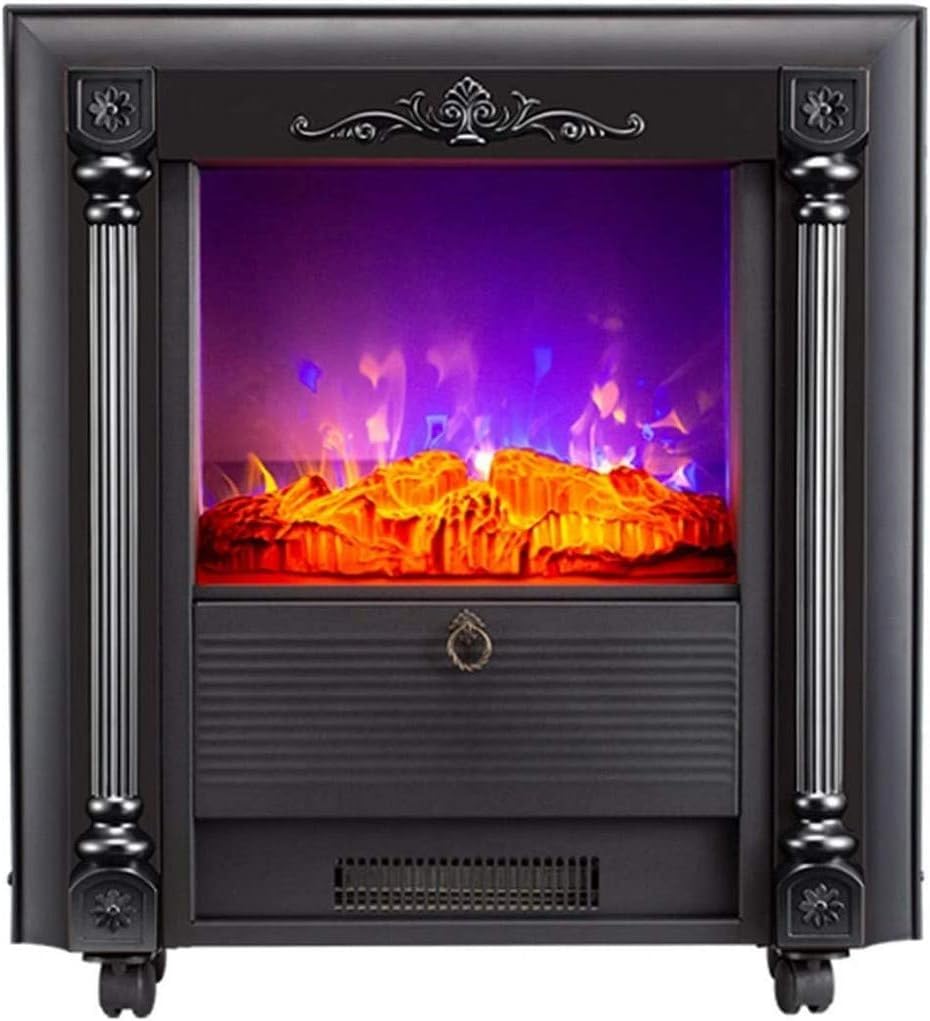 Portable Electric Stove Heater with Realistic LED Flame Effect - Adjustable Thermostat & Overheat Protection - Indoor Space Heater for Home, Office & Bedroom - Cozy Winter Heating Solution