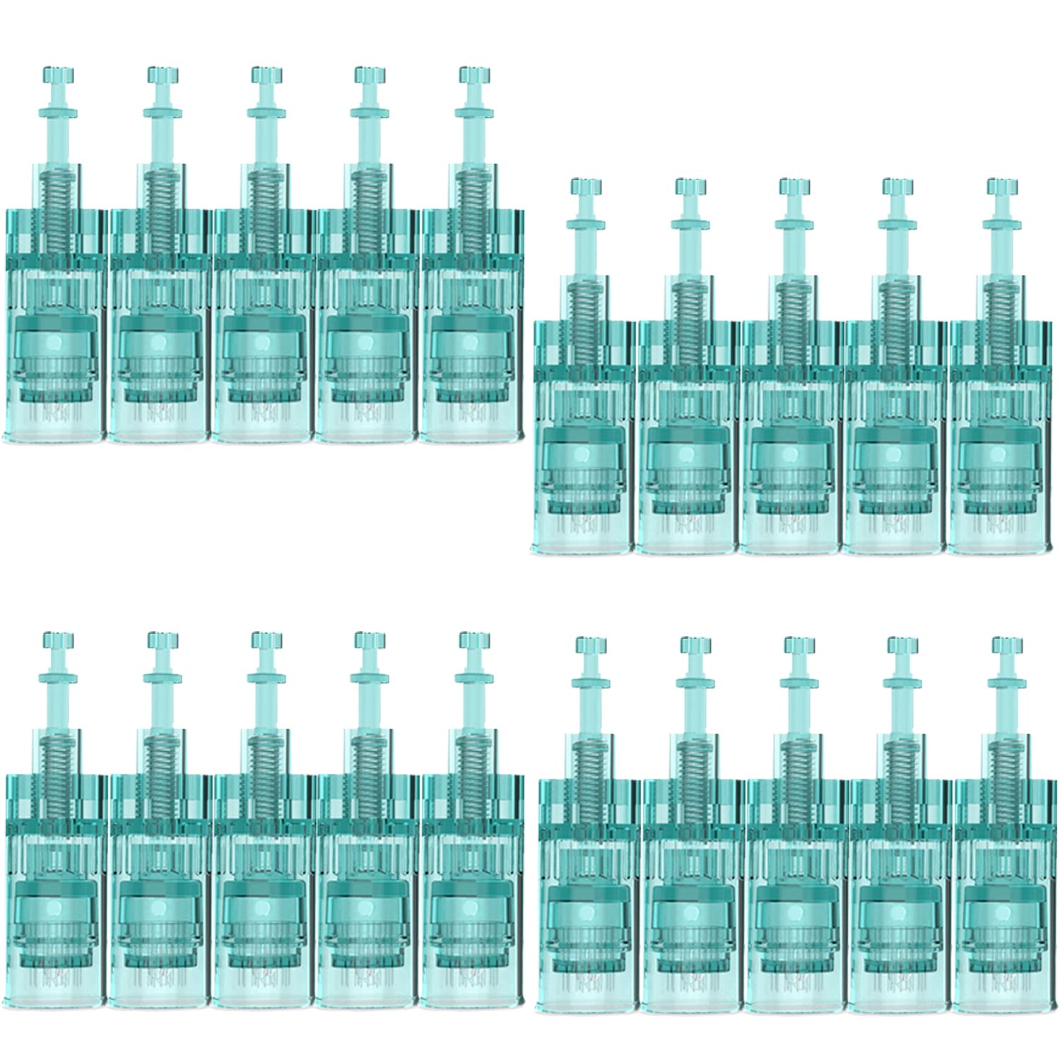 Original Dr.Pen Ultima A6S 16-Pin Cartridges - 20 Pack Replacement Needle Tips for Microneedling & Derma Roller - Professional Skin Care Treatment for Face & Body