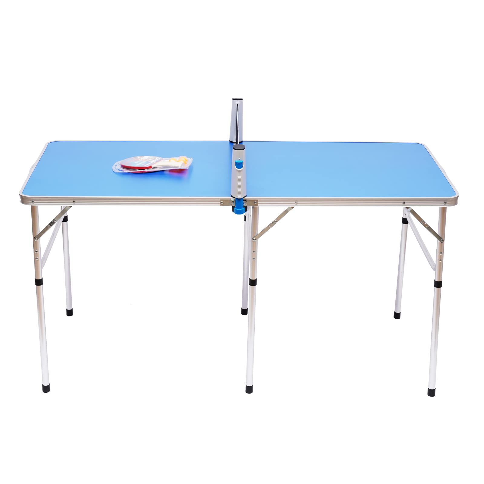 Foldable Ping Pong Table Top - Indoor/Outdoor Table Tennis Set with Rackets, Net & Compact Storage | Perfect for Small Spaces, Apartments, Game Rooms & Backyard Fun