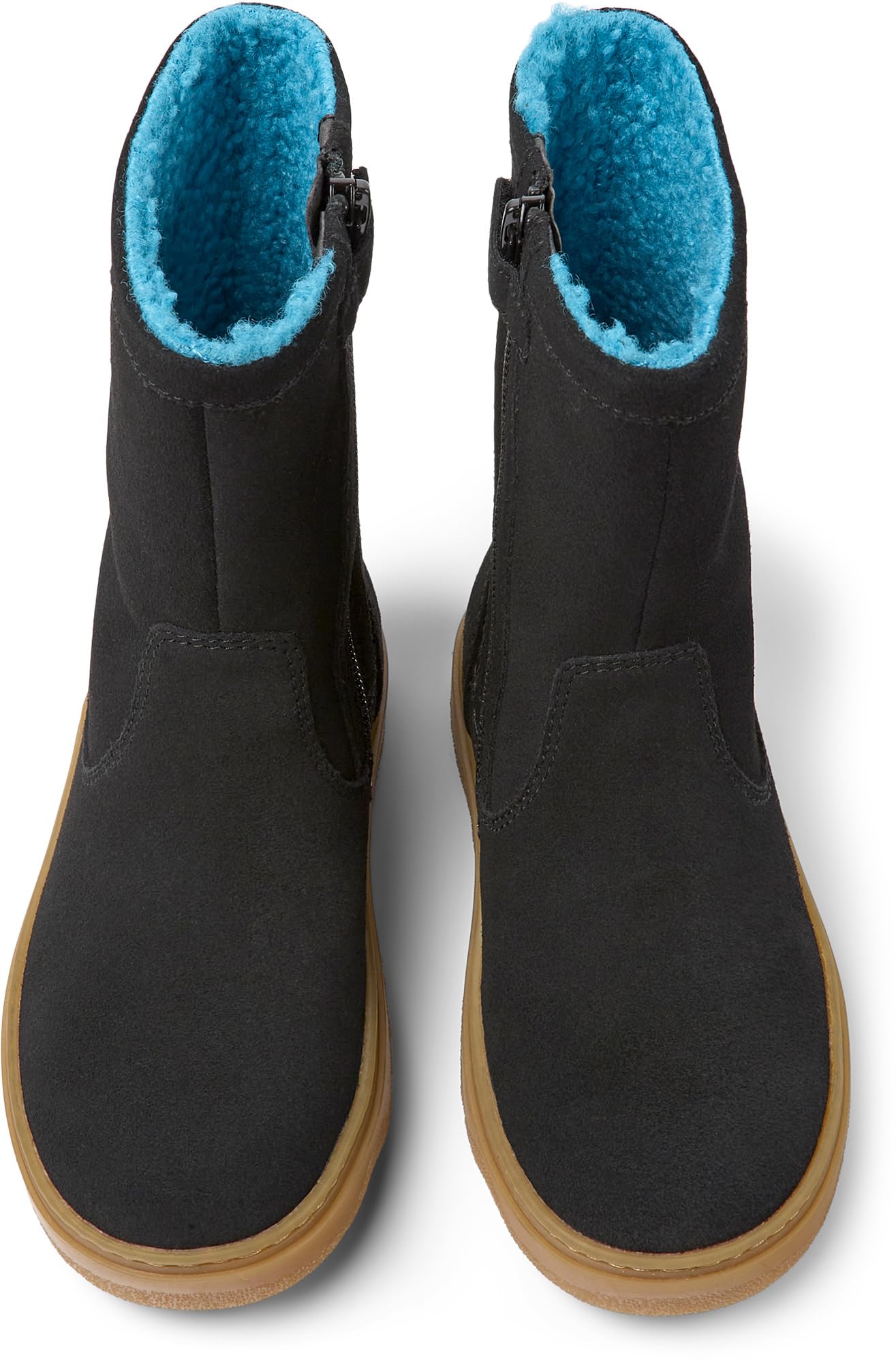 **Camper Kids Girls Kiddo Ankle Boots - Black, Size 3 - Comfortable & Stylish for School, Play & Outdoor Adventures**