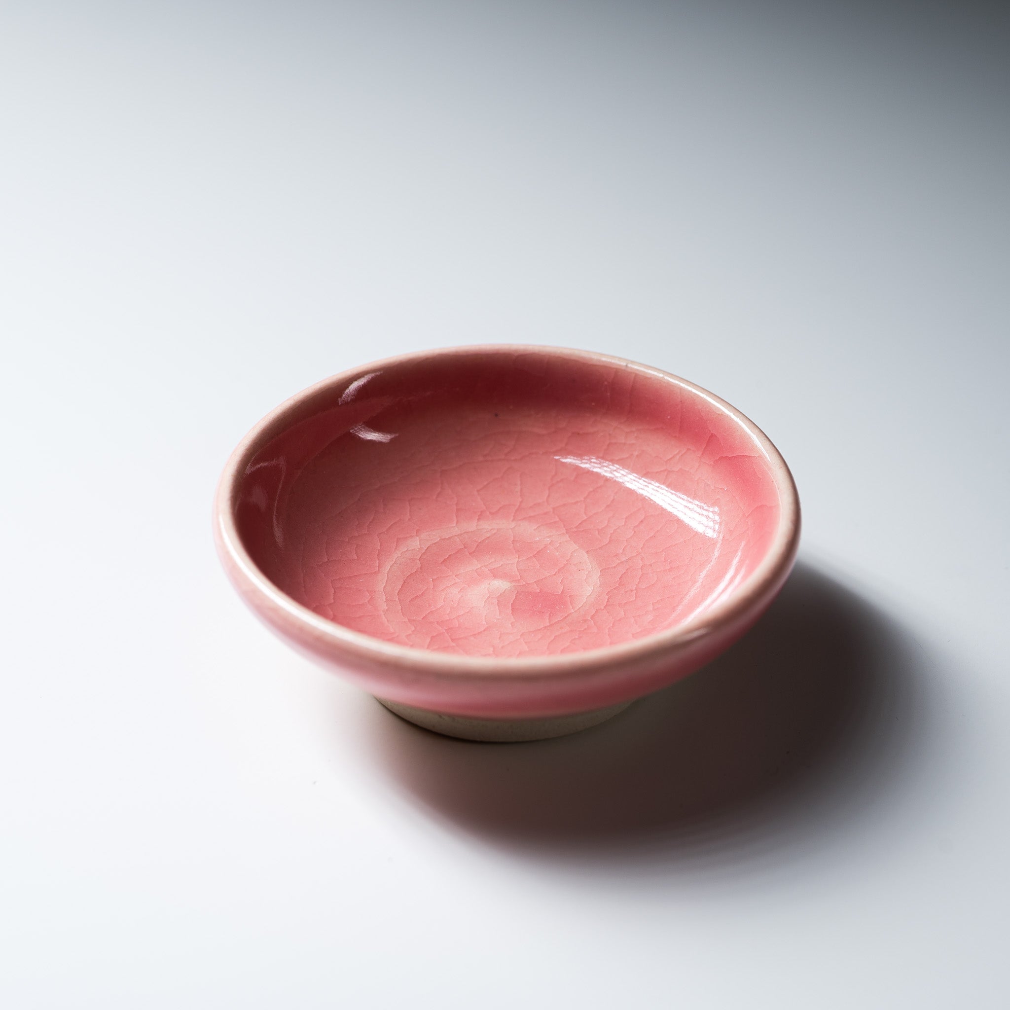 NINSHU Single Small Dish - Omuro Cherry Blossom Design, Japanese-Style Ceramic Appetizer Plate for Sushi, Desserts, and Home Decor