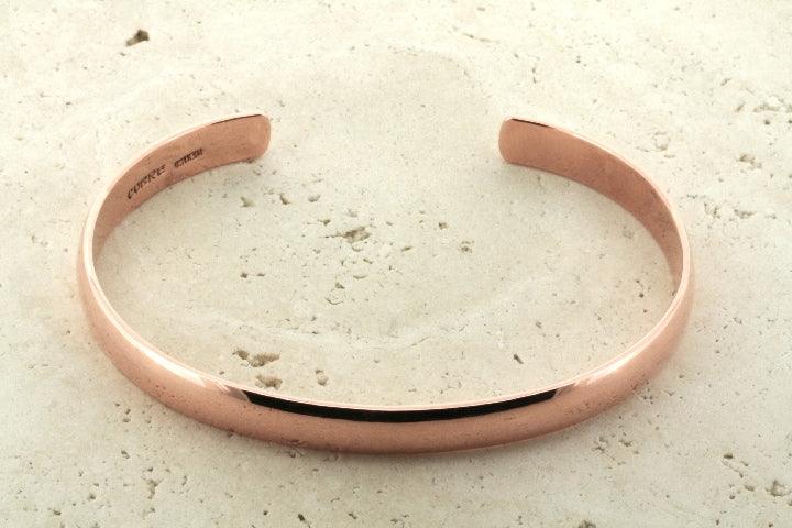 Clean Narrow Copper Cuff Bracelet - Elegant Minimalist Jewelry for Women - Perfect for Everyday Wear & Special Occasions