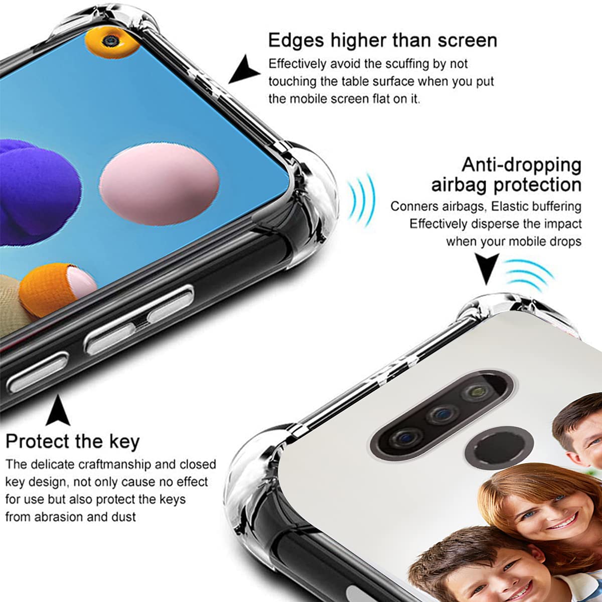 Styletify Custom Photo Case for LG Harmony 4 - Personalized Picture & Text Phone Cover with 4-Corner Airbag Shockproof Protection, Ultra Clear Soft Candy Case - Perfect for Everyday Use, Travel & Gifts
