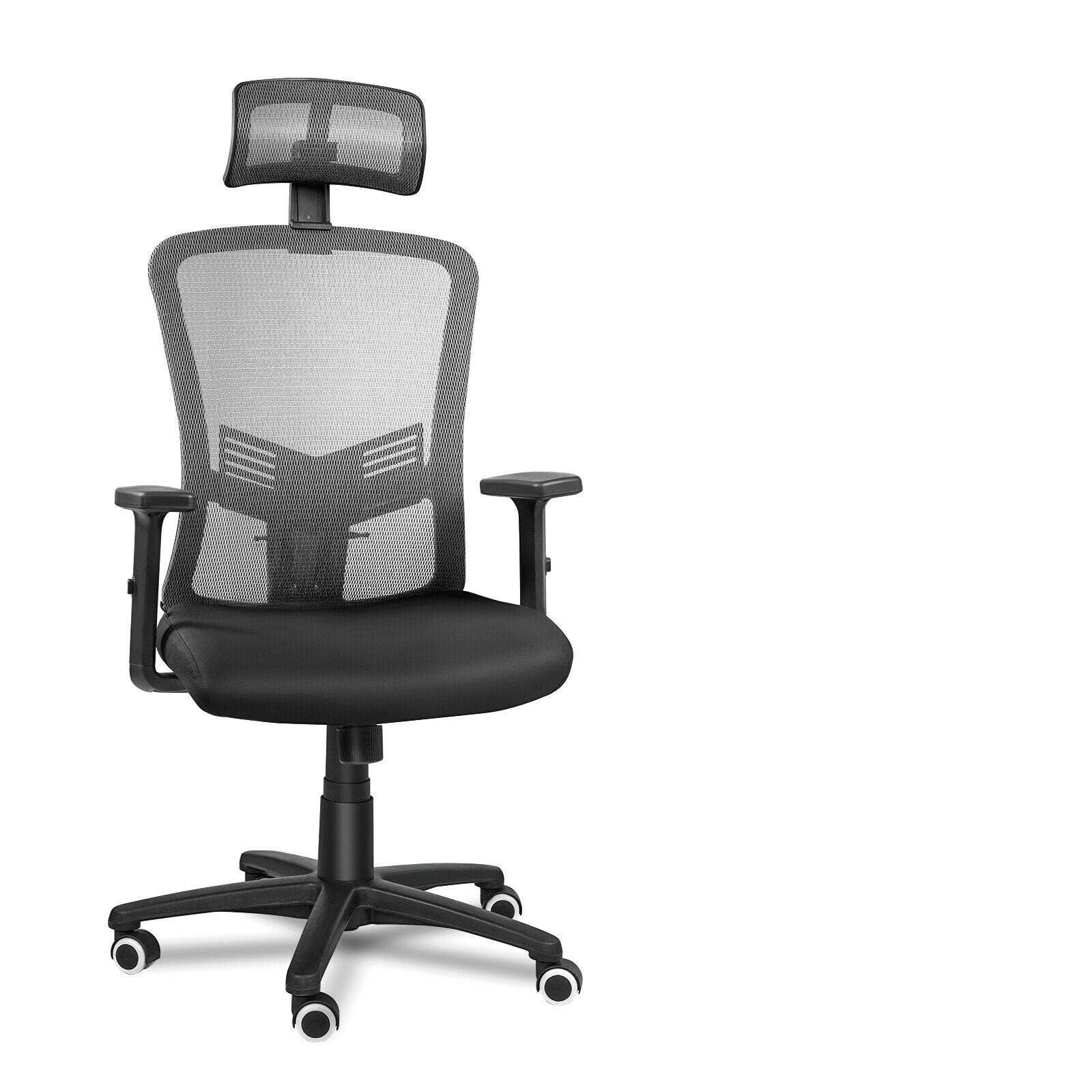 Ergonomic Computer Chair with Adjustable Height, Breathable Mesh & Lumbar Support - Swivel Office Desk Chair for Home, Gaming & Work | Comfortable for Long Hours Sitting, Perfect for Home Office, Gaming Setup & Workspace