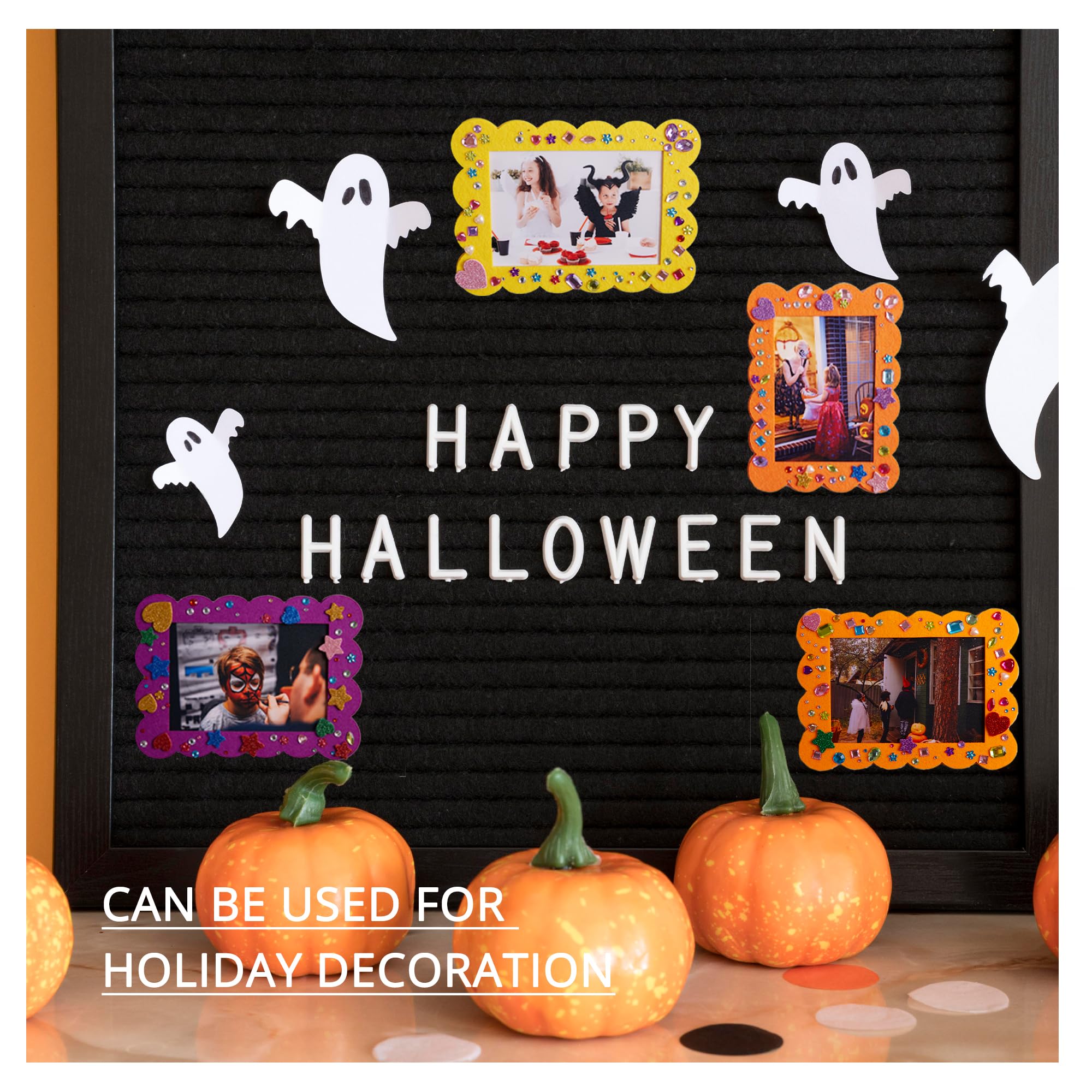12-Pack DIY Felt Photo Frames 4×6 - Kids Craft Kit for Girls, Toddlers | Party Favors & Arts Supplies