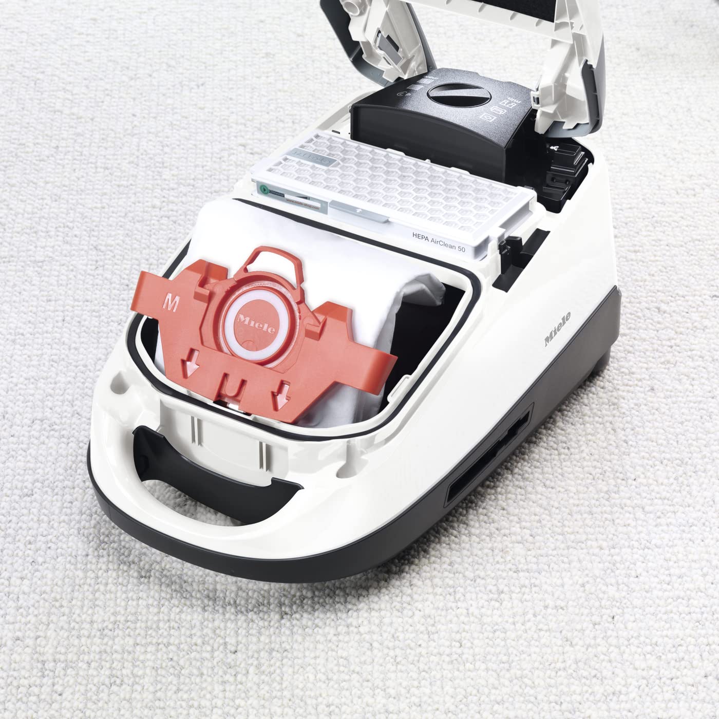 Miele 10408420 XXL Pack HyClean 3D FJM Vacuum Cleaner Bags - Dust Retention Technology for Miele Canister Vacuums - Ideal for Pet Hair, Allergies & Deep Cleaning Homes