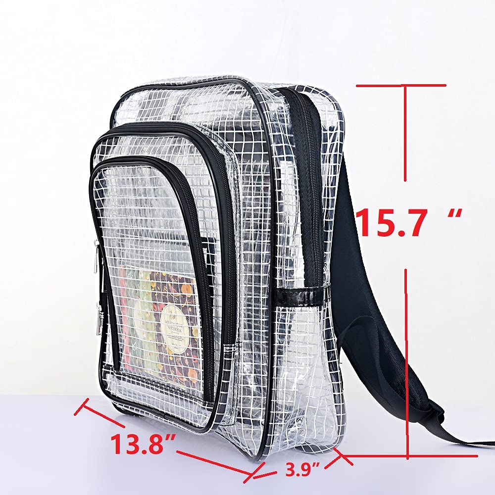ESD Anti-Static Clear PVC Backpack - Cleanroom Engineer Tool Bag for Computers & Electronics | Ideal for Semiconductor Cleanrooms, Labs & ESD-Sensitive Work Environments