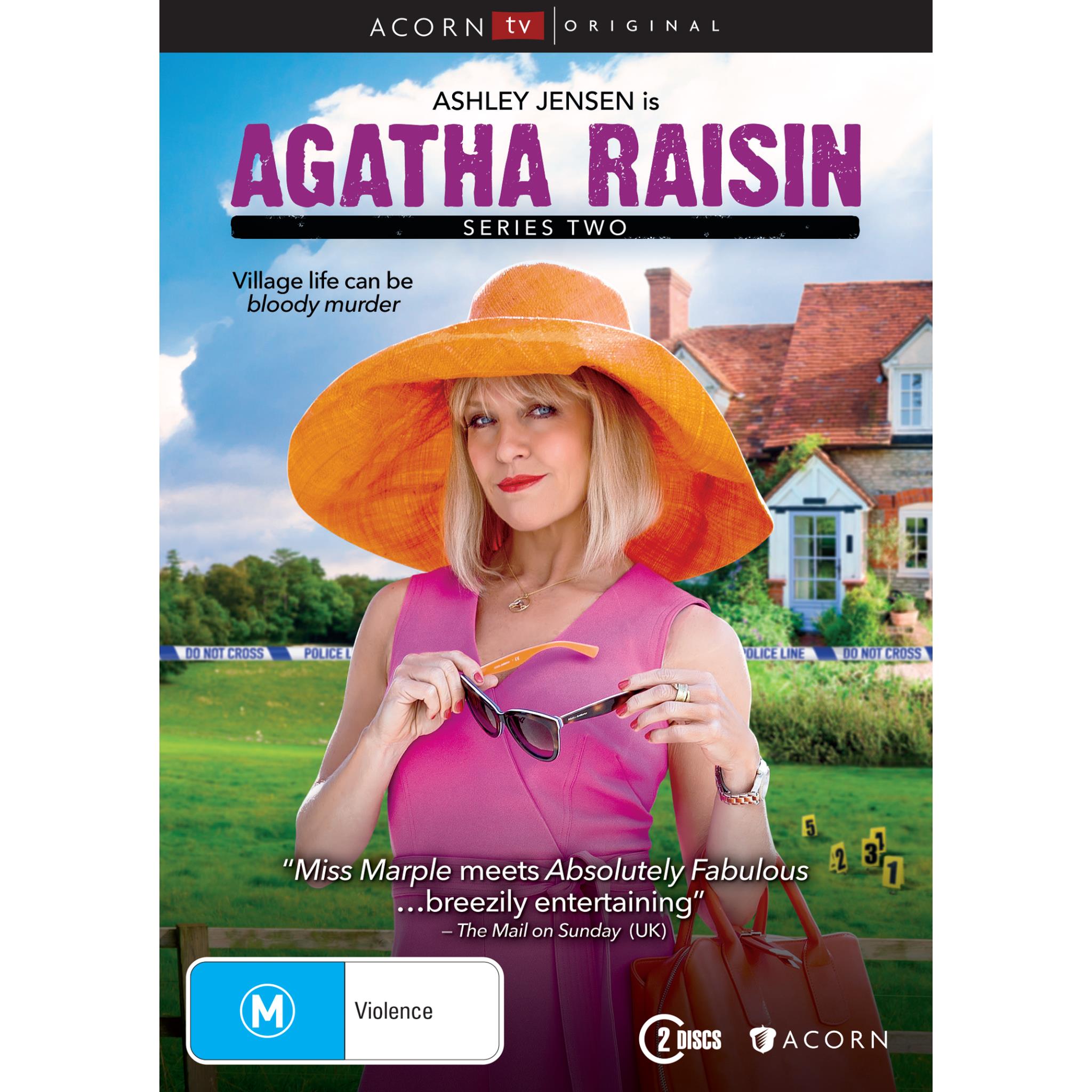 Agatha Raisin Season 2 DVD | British Mystery Comedy TV Series | Perfect for Fans of Cozy Crime Dramas & Weekend Bingeing