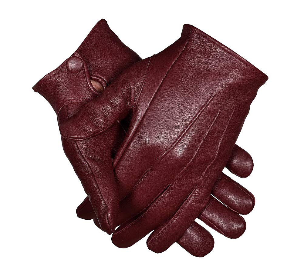 Premium Men's Dress Leather Gloves - Soft & Stylish Formal Gloves for Business, Weddings & Winter - Classic Black & Brown Elegant Touchscreen Gloves for Driving & Outdoor Events