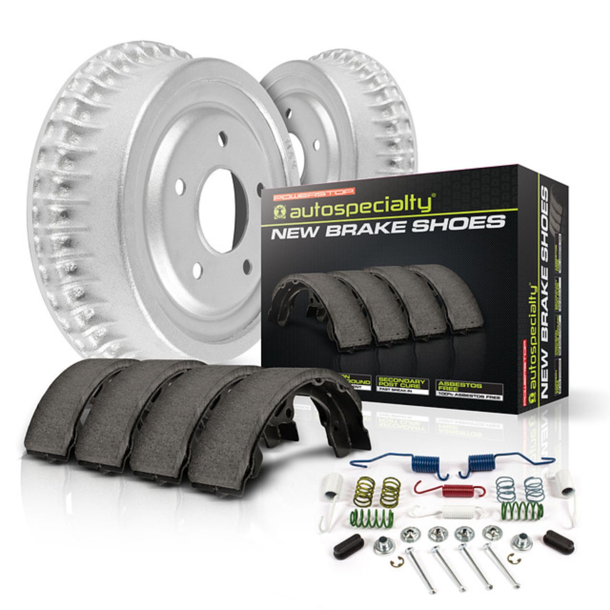 Power Stop KOE15539DK Rear Drum Brake Shoe Kit - Compatible with 2004-2006 Scion xA & xB - OEM Replacement Brake Parts for Smooth Stopping - Ideal for City Driving and Daily Commutes