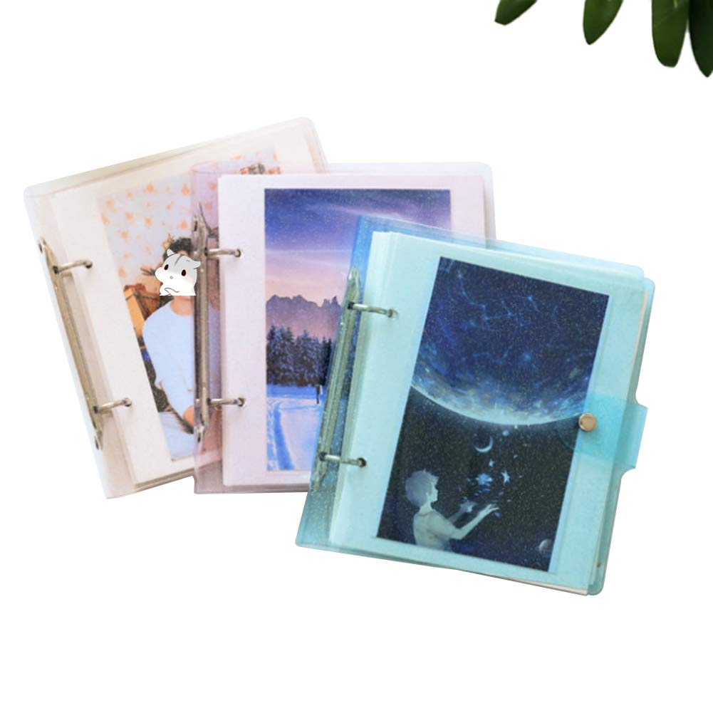 JXE DIY 5 Inch Photo Album with 50 Pockets - Loose-leaf Film Storage for Fuji Instax Wide 300/210 Instant Camera - Perfect for Scrapbooking, Wedding Memories & Travel Photos