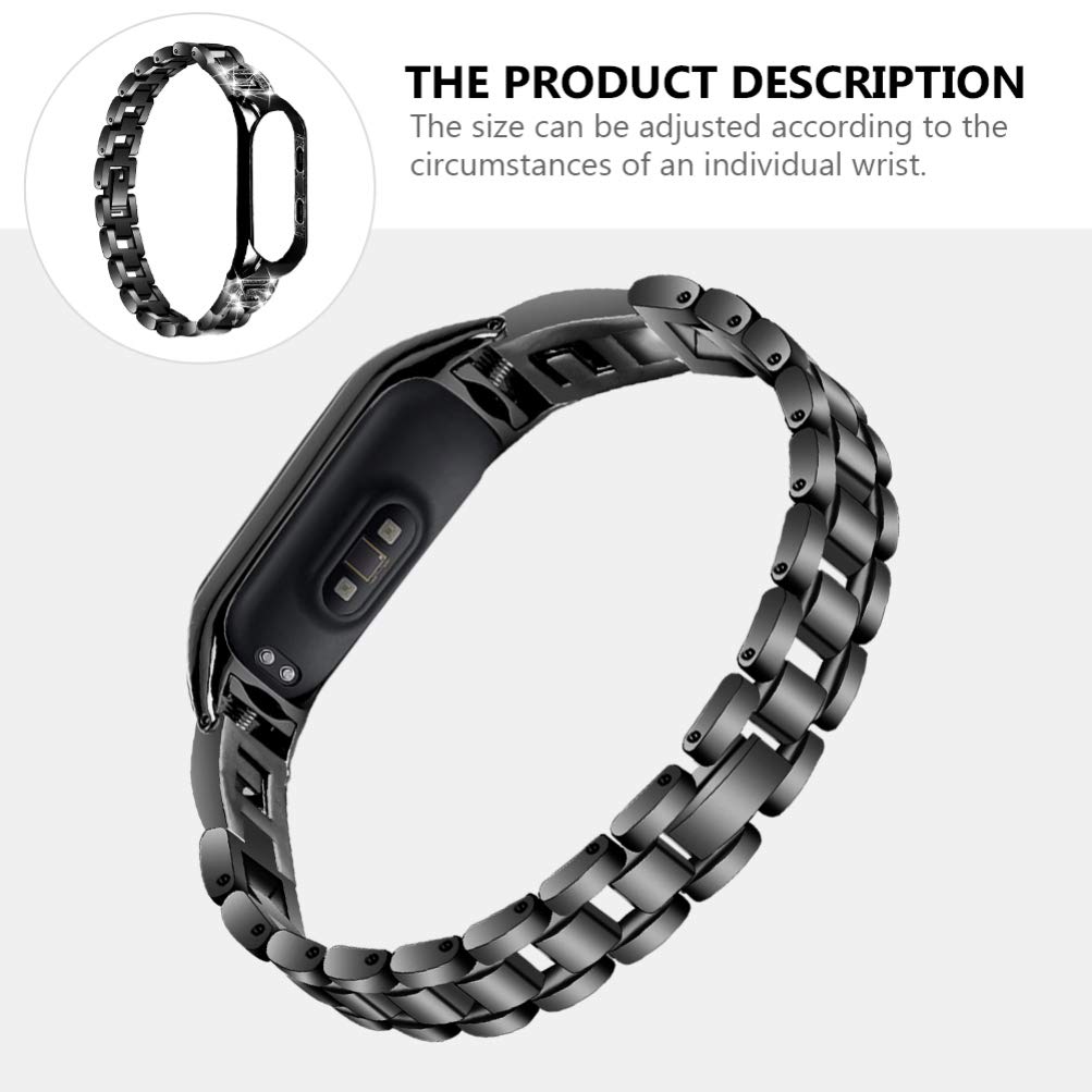 UKCOCO Leather Watch Band for Xiaomi 5 - Quick Release Zinc Alloy Strap for Work & Gym