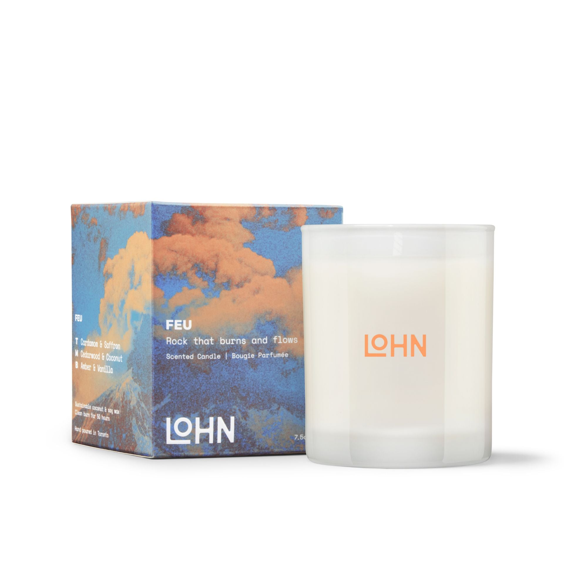 Feu Candle - Premium Scented Soy Wax Candles for Home, Gifts & Relaxation | Long-Lasting Fragrance for Bedroom, Bathroom & Office Decor