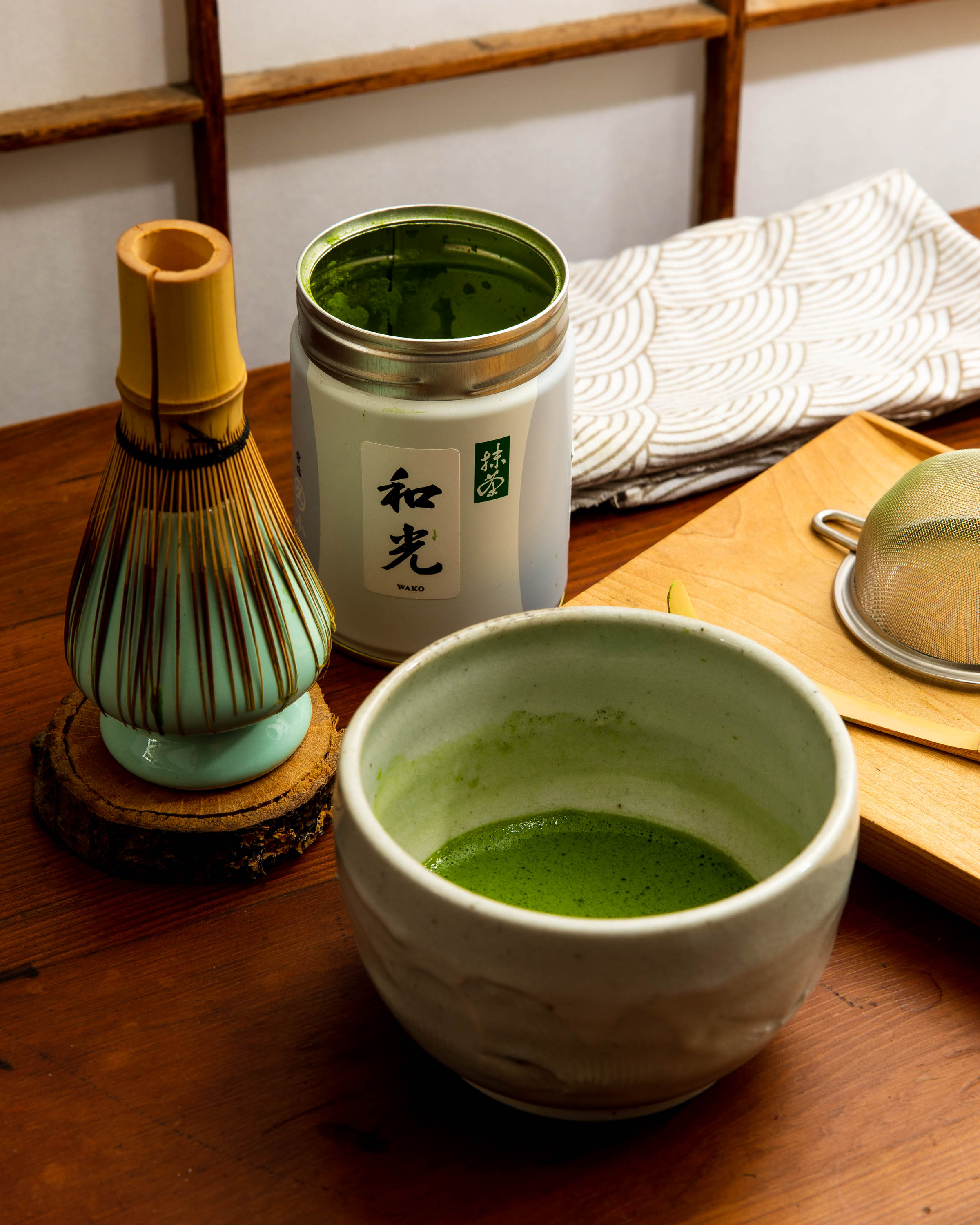 Premium Wako Matcha Powder - Thin Tea Grade Ceremonial Green Tea for Baking, Lattes & Smoothies | Authentic Japanese Tea for Home & Cafe Use