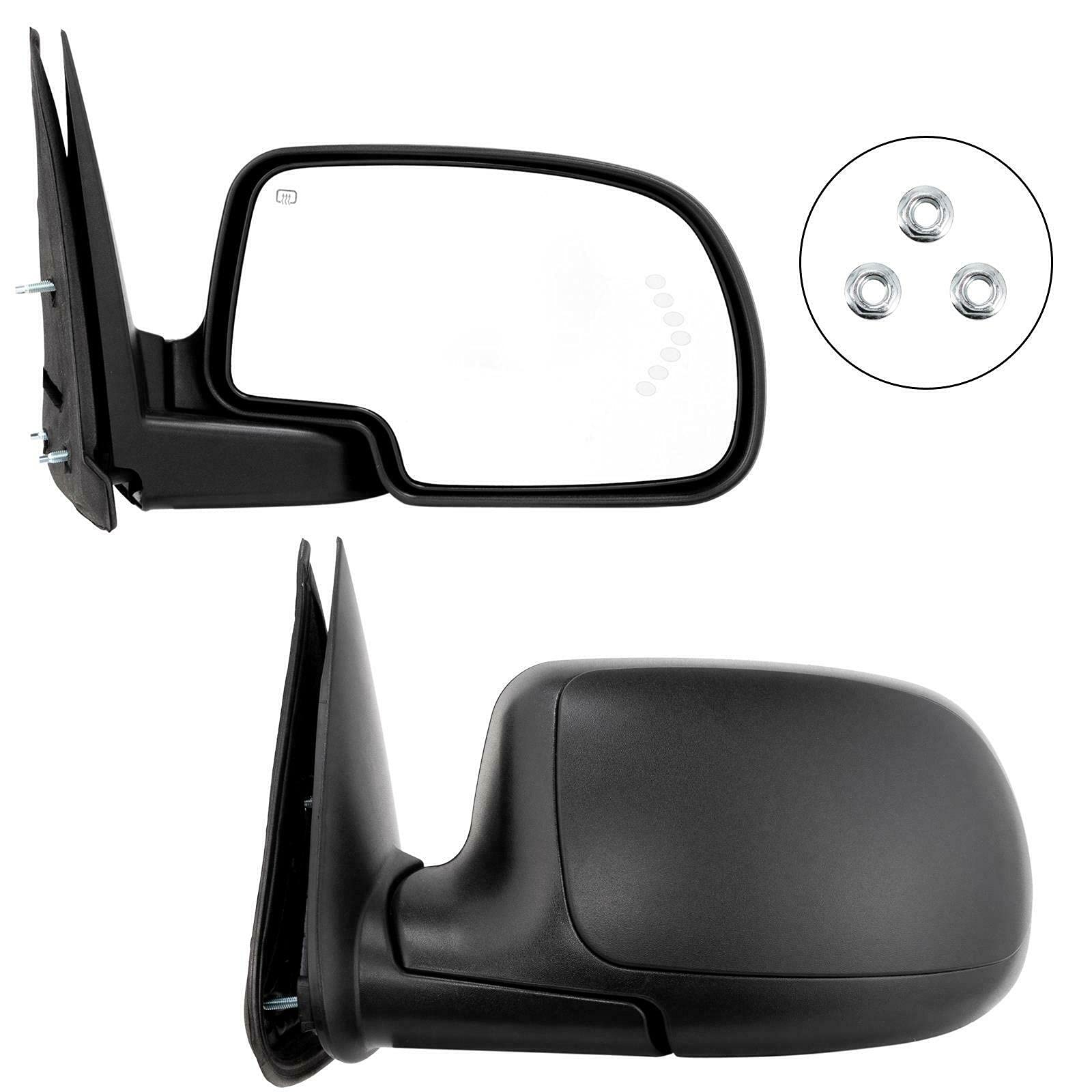 Motorhot Side View Mirrors Replacement for 2003-2007 Chevy Silverado 1500/2500/3500, Suburban, Tahoe & GMC Sierra 1500/2500/3500, Yukon - Driver & Passenger Side - Perfect for Off-Roading, Towing & Daily Commuting