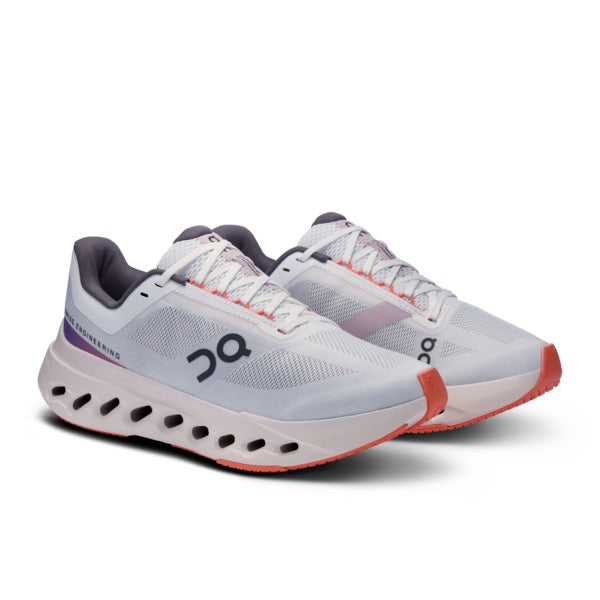 Women's Cloudsurfer Next Running Shoes - White/Flame | Lightweight Cushioned Sneakers for Women | Perfect for Jogging, Gym Workouts & Daily Walking