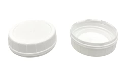 48mm Threaded Tamper Evident Caps for Stanpac Pint Bottles - Pack of 12 - Perfect for Dairy, Juice & Beverage Packaging Safety