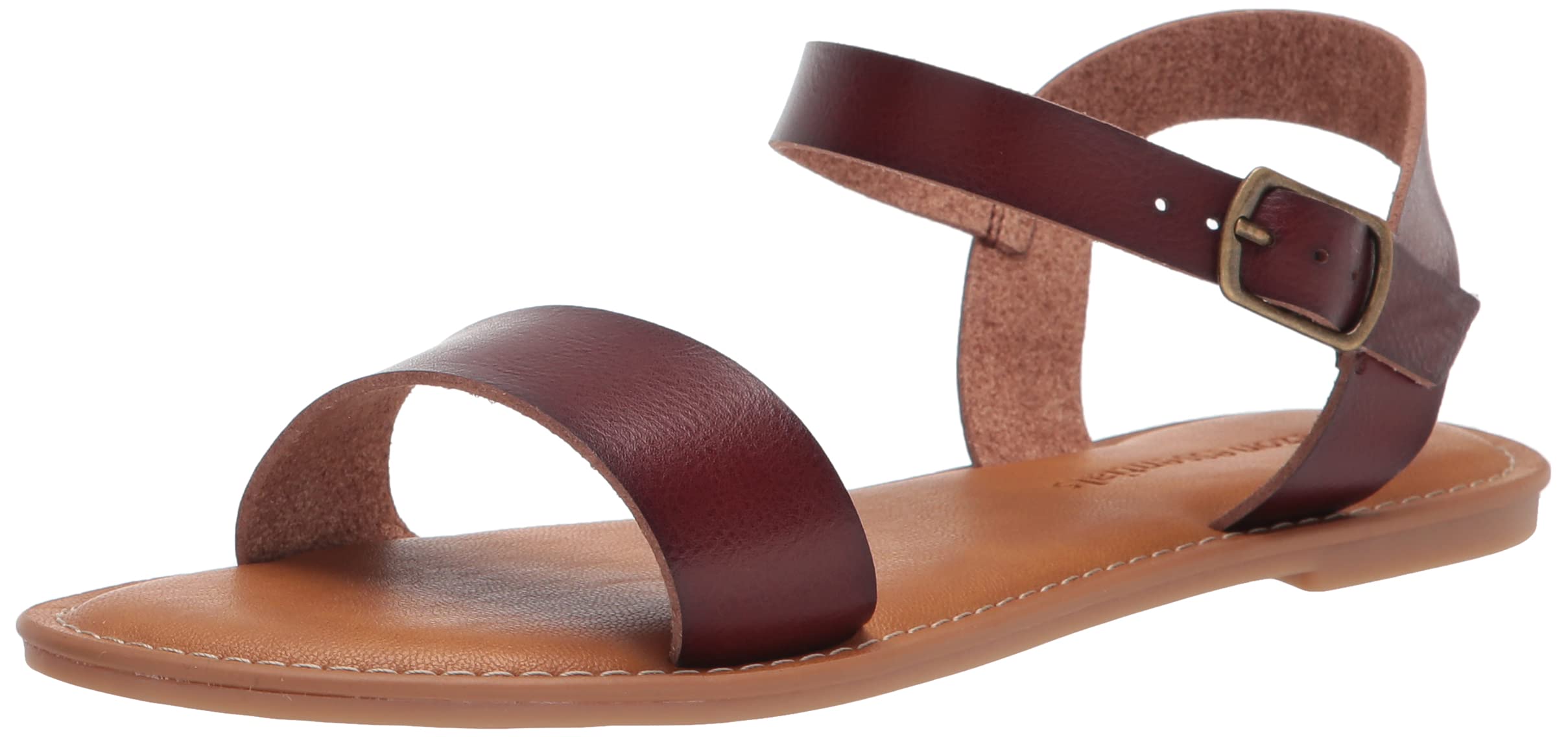 Amazon Essentials Women's Two Strap Buckle Sandals - Comfortable Casual Summer Shoes for Beach, Walking & Outdoor Activities