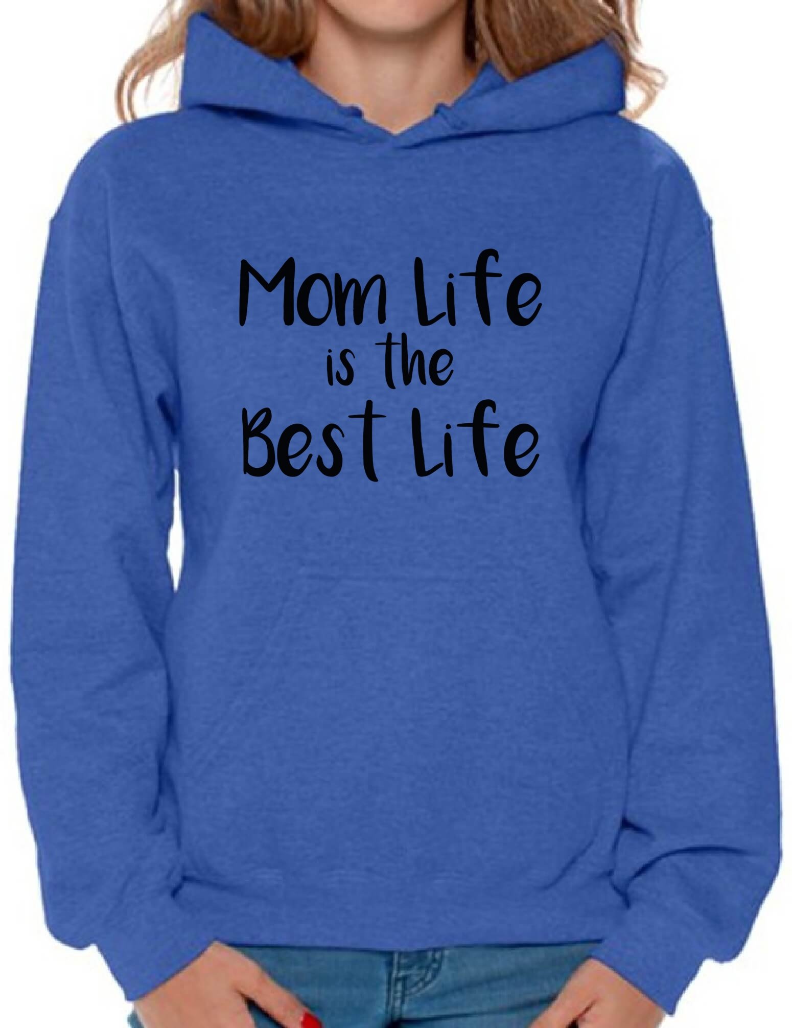 Awkwardstyles Mom Life is The Best Life Hoodie Sweatshirt - Comfortable Women's Pullover Sweater with Bookmark Gift - Perfect for Mother's Day, Birthday & Casual Wear