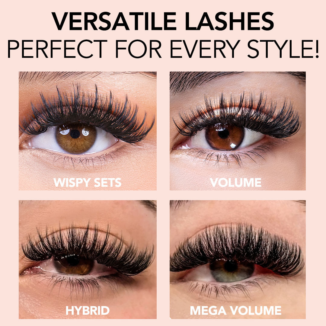 Premium 100% Cashmere False Eyelashes - Natural & Fluffy Volume Lashes for Dramatic Eye Looks | Perfect for Parties, Weddings & Special Occasions