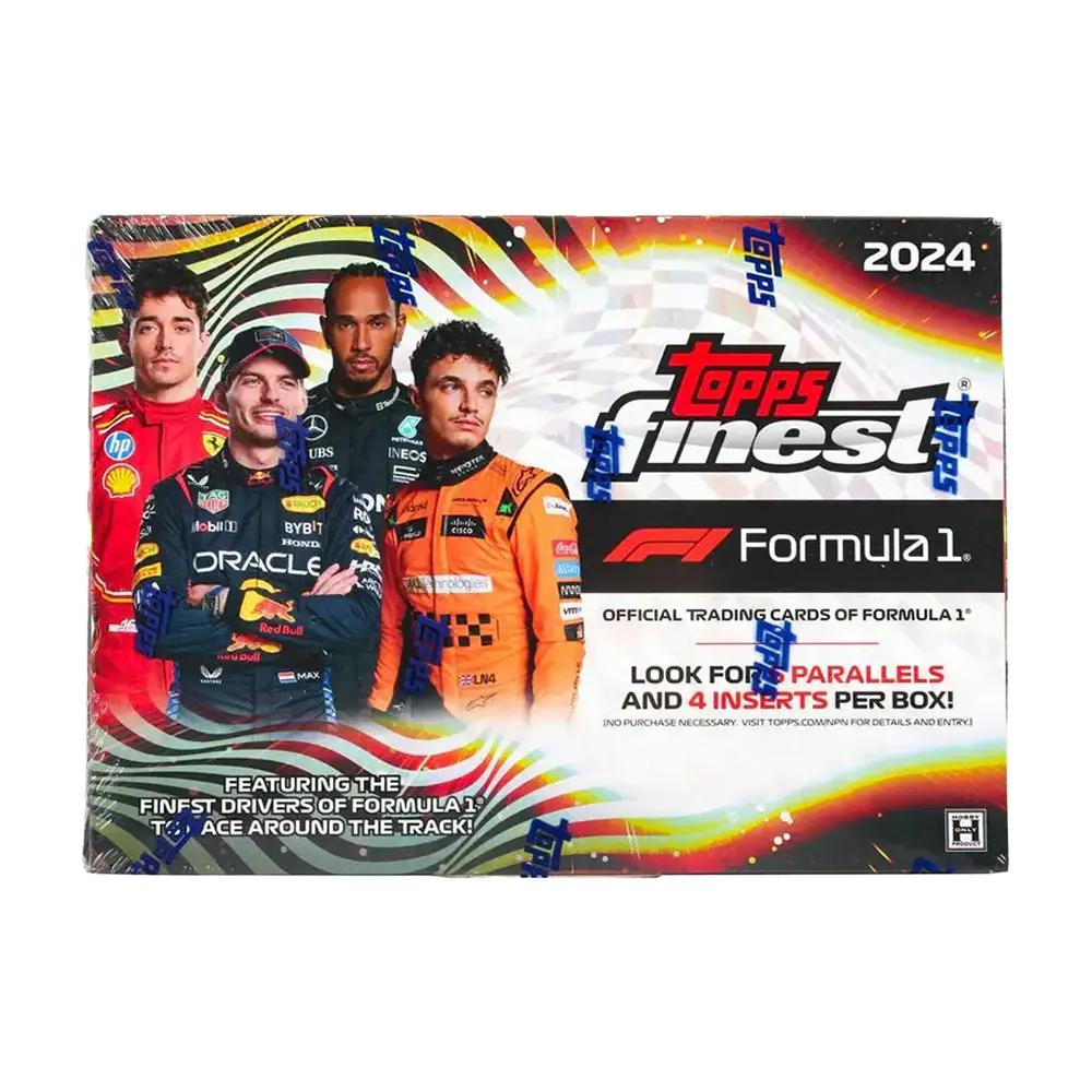 2024 Topps Finest F1 Formula 1 Racing Cards Hobby Box - Premium Collectible Trading Cards for F1 Fans & Sports Memorabilia Collectors (Perfect for Gifts, Display & Investment)