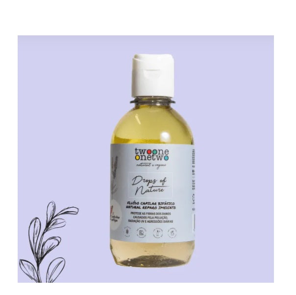 Drops of Nature Lavender Chamomile Vegan Biphasic Oil 250ml - Soothing & Hydrating Facial Oil for Dry Skin - Perfect for Nighttime Skincare & Relaxation Routine