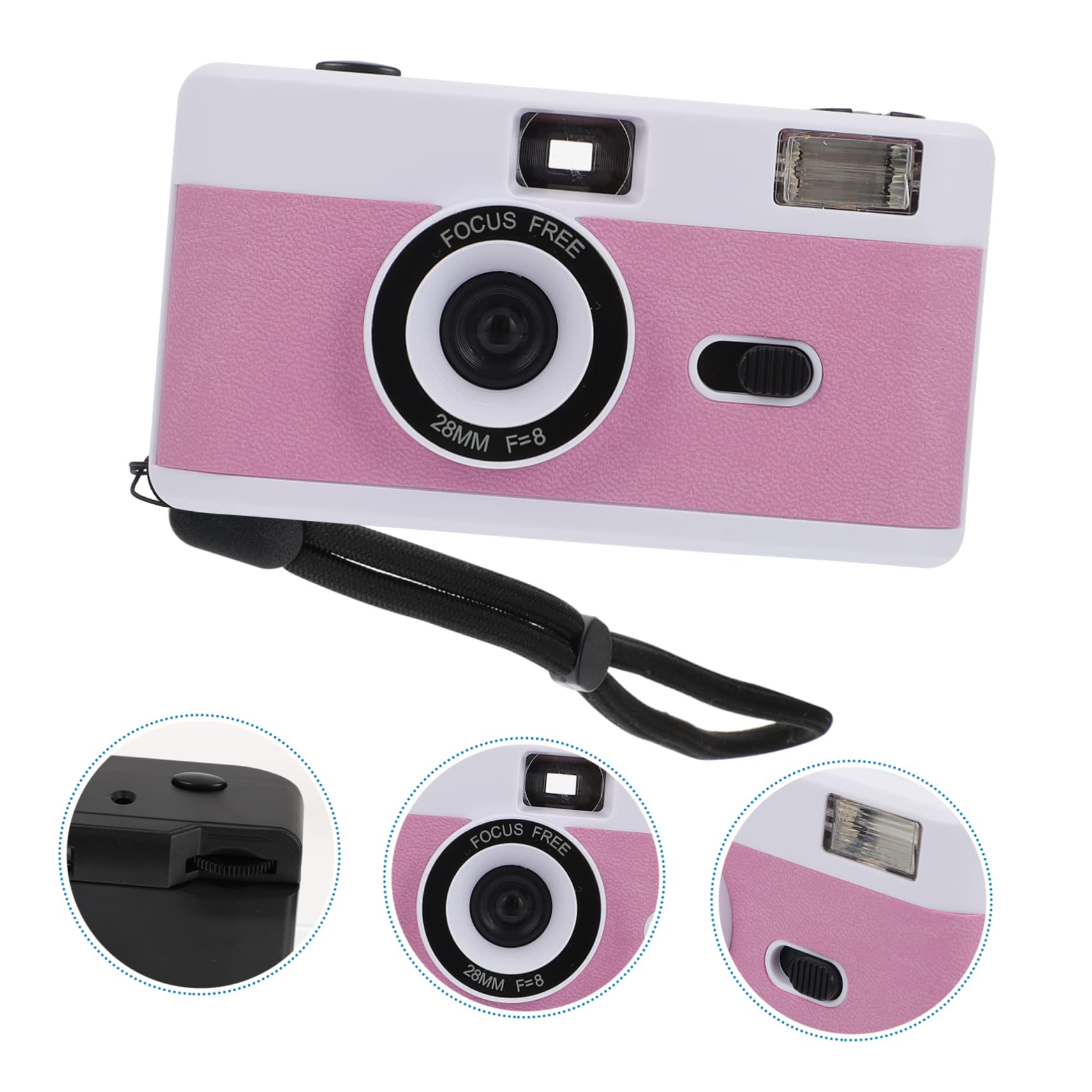 Veemoon Retro Film Camera - Reusable Vintage Travel Camera with Flash for Photography & Outdoor Adventures