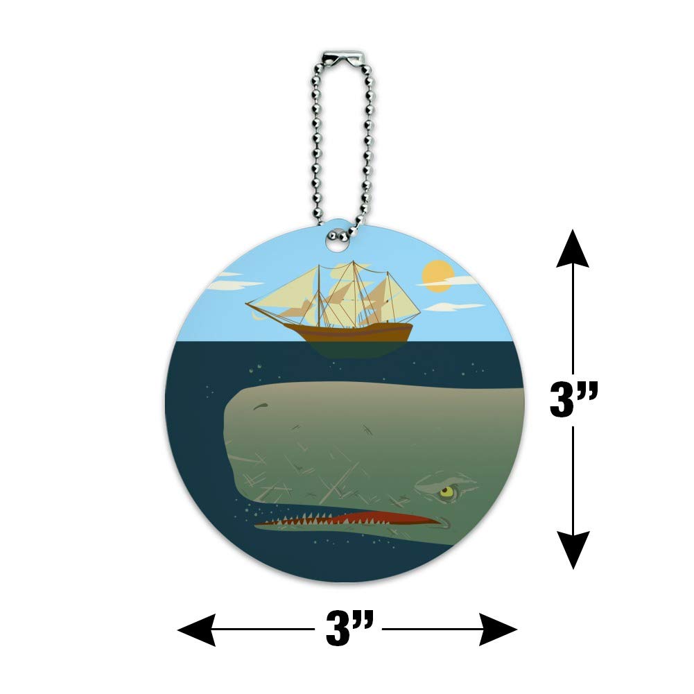 Durable Sperm Whale Luggage Tag - Waterproof ID Card for Suitcases, Carry-On Bags & Backpacks - Perfect for Travel, Business Trips & Vacation Identification