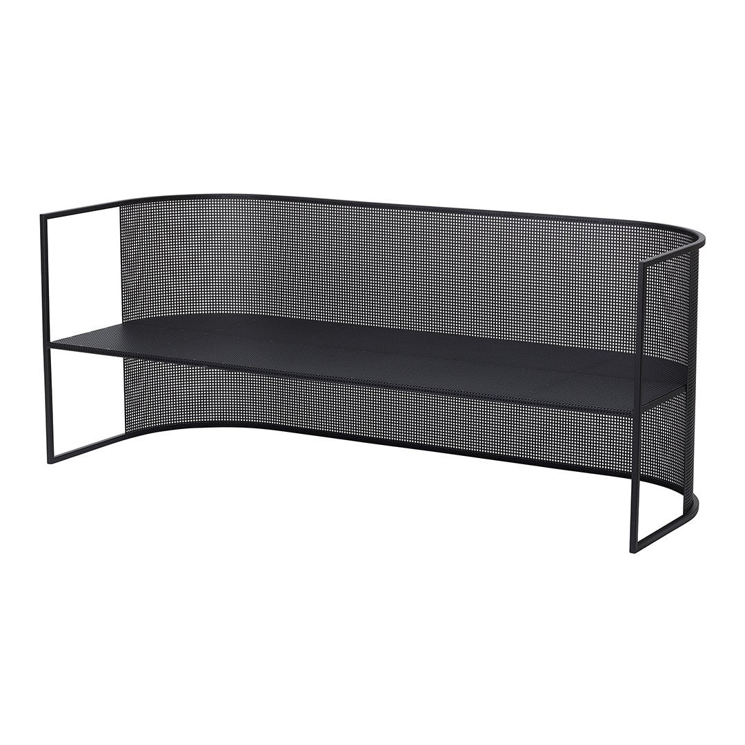 Modern Bauhaus Style Lounge Bench - Mid-Century Inspired Sofa for Living Room, Bedroom, or Entryway - Durable Upholstered Seat with Wooden Legs - Perfect for Home Decor & Relaxation