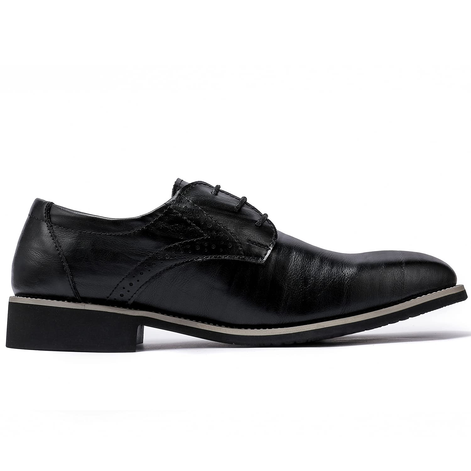 Premium Men's Oxford Dress Shoes - Classic Business & Formal Derby Shoes for Office, Weddings & Special Occasions