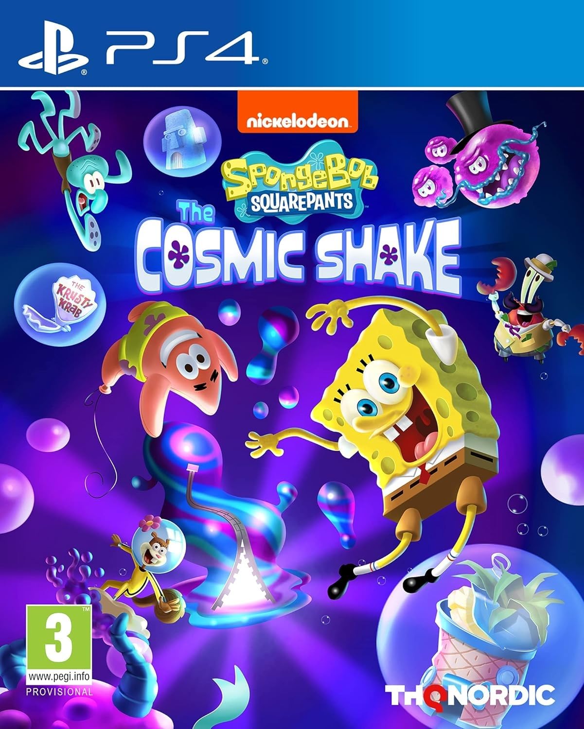 SpongeBob SquarePants Cosmic Shake PS4 Game - Fun Adventure Platformer for Kids & Adults - Perfect for Family Game Nights & SpongeBob Fans
