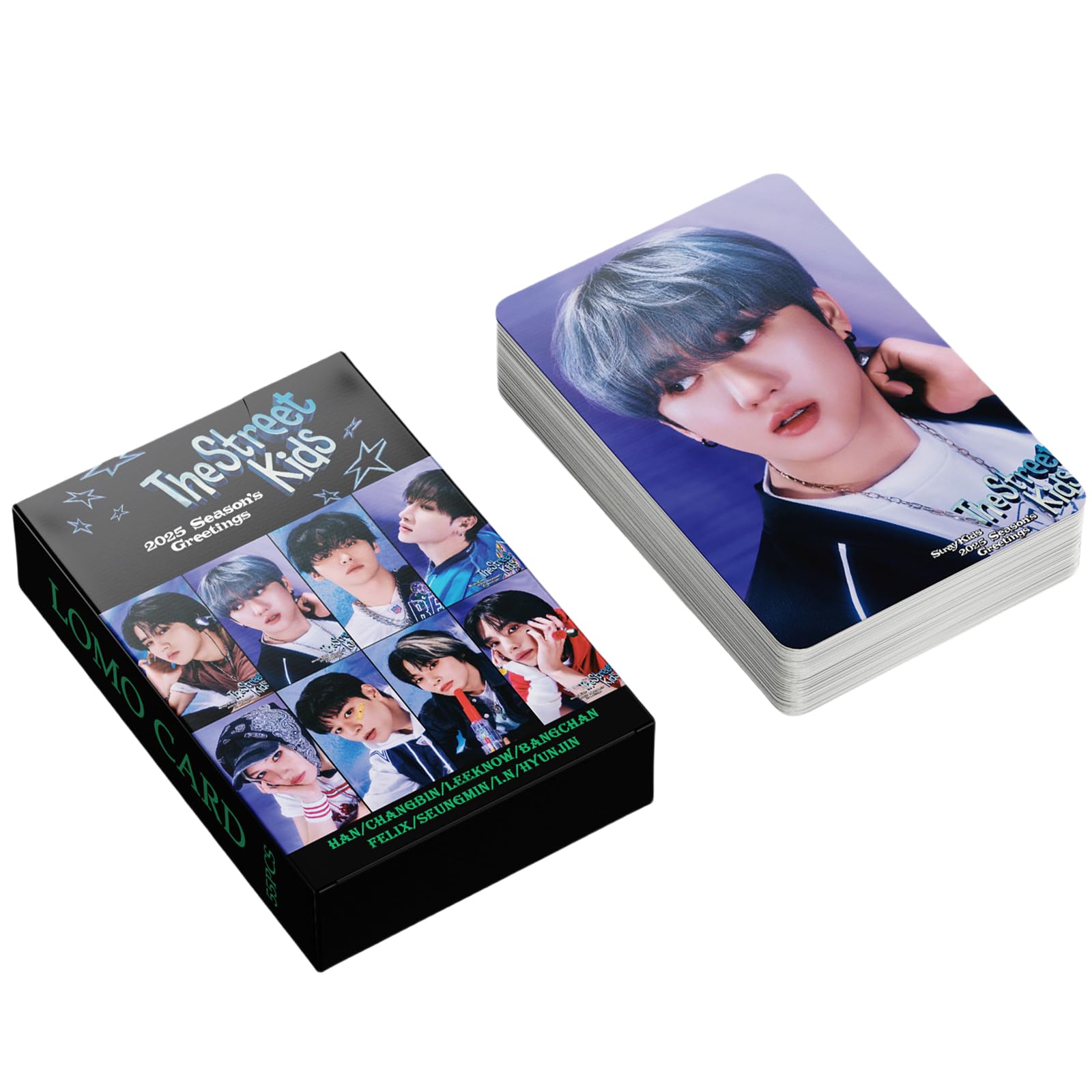 PYAJUU Stray Kids Photocard Set - 55PCS K-pop Album Lomo Cards (Bangchan, Felix) | Official Merch Collection for Fans, Display & Scrapbooking