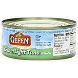 Gefen Chunk Light Tuna in Water - 6 Oz Cans, Pack of 6 | High Protein, Low Fat, Healthy Snack for Salads, Sandwiches & Quick Meals