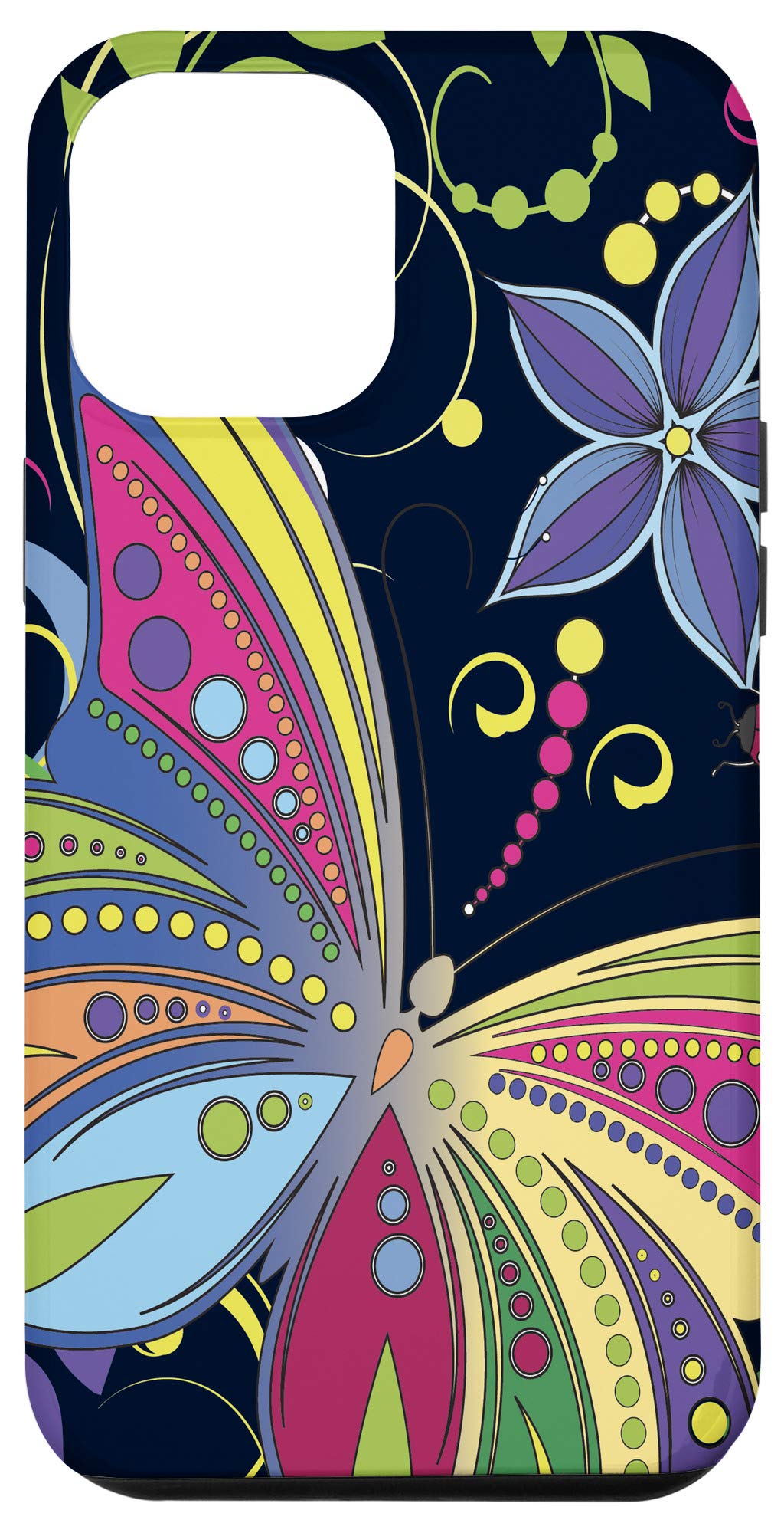 iPhone 12 Pro Max Cute Butterfly Phone Case - Slim Protective Cover for Women Girls - Perfect for Everyday Use, School & Travel