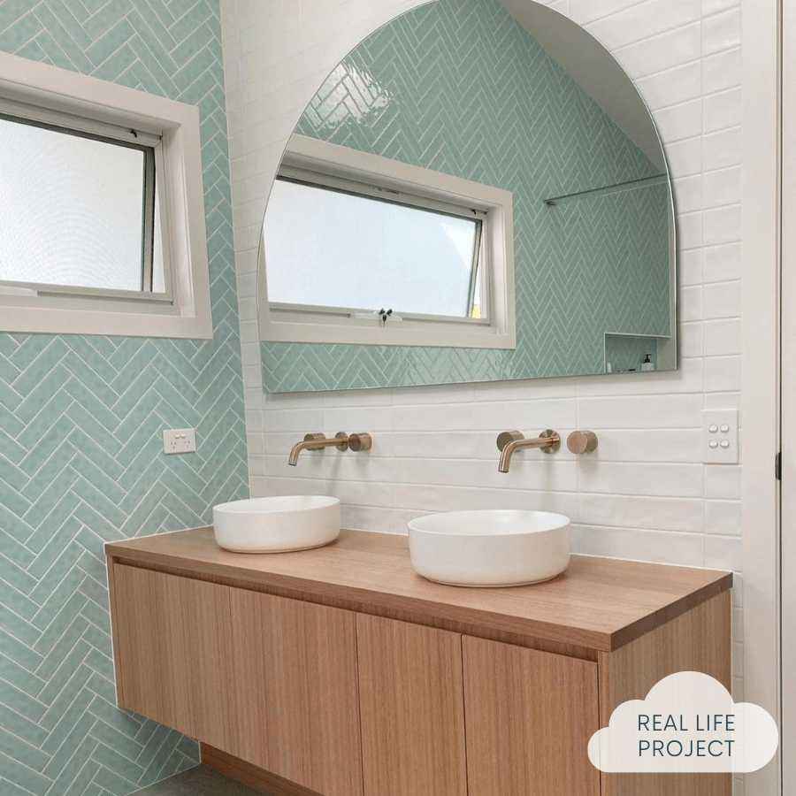 Premium Newport Gloss Mini Subway Duck Egg Blue Ceramic Tile - Perfect for Kitchen Backsplash, Bathroom Walls & DIY Home Decor Projects