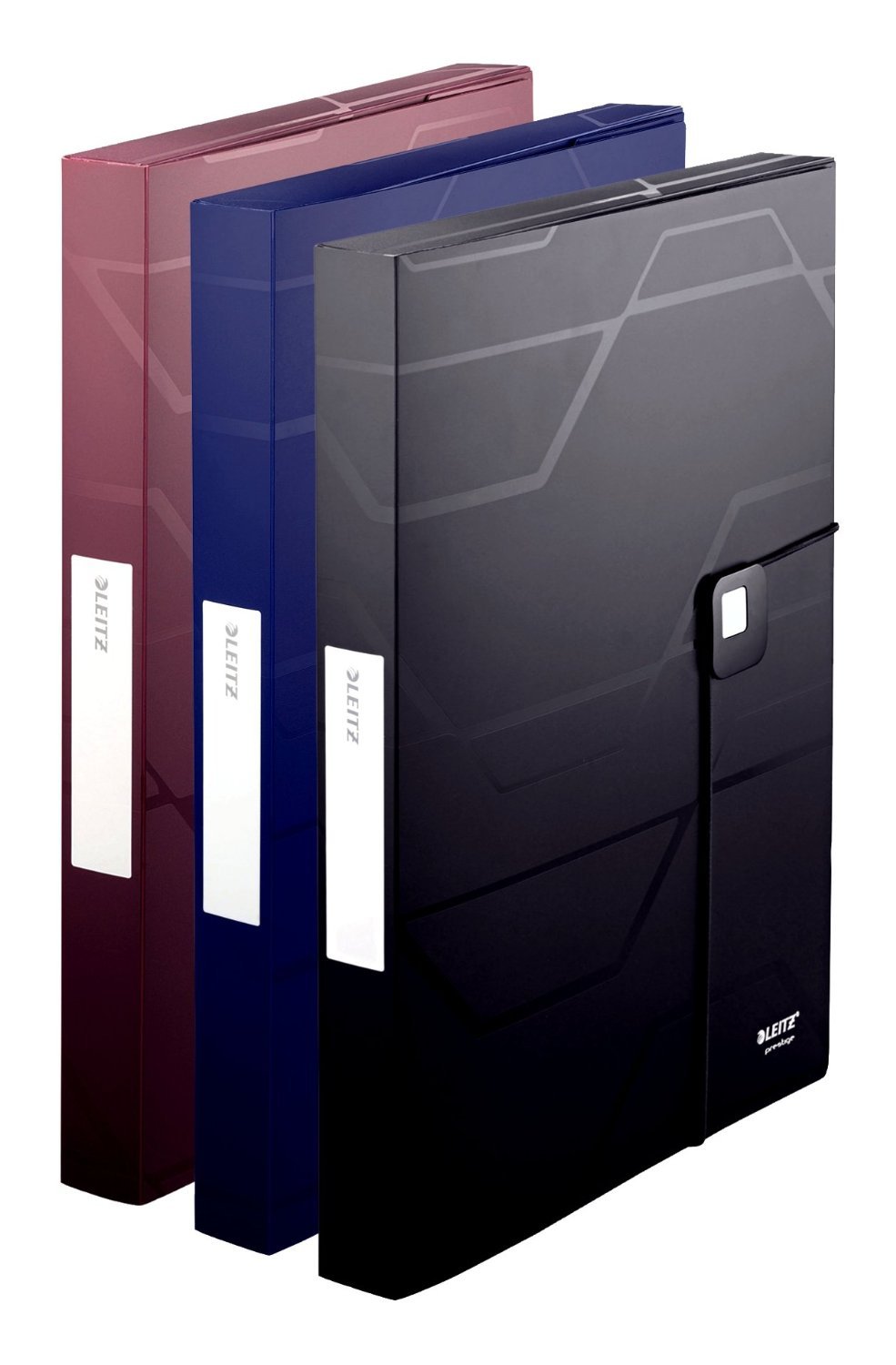 Leitz Prestige Box File - Blue Document Organizer for Office, Home & School | A4 File Storage with Secure Closure | Premium Filing System for Papers, Folders & Documents